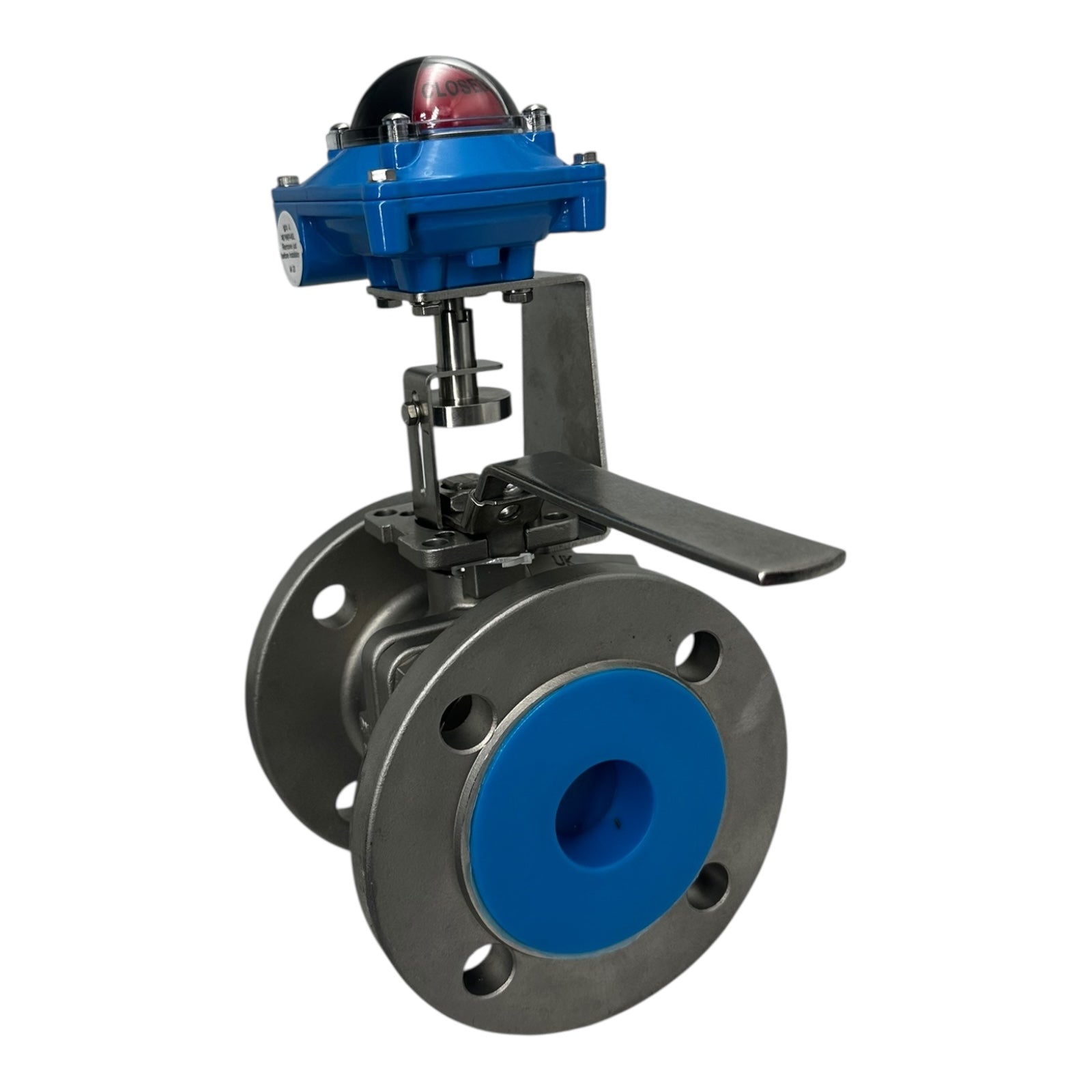 Econ Kugelhahn DN50 PN40 Edelstahl 316 PTFE Graphit mit Switch Box Fig.79651