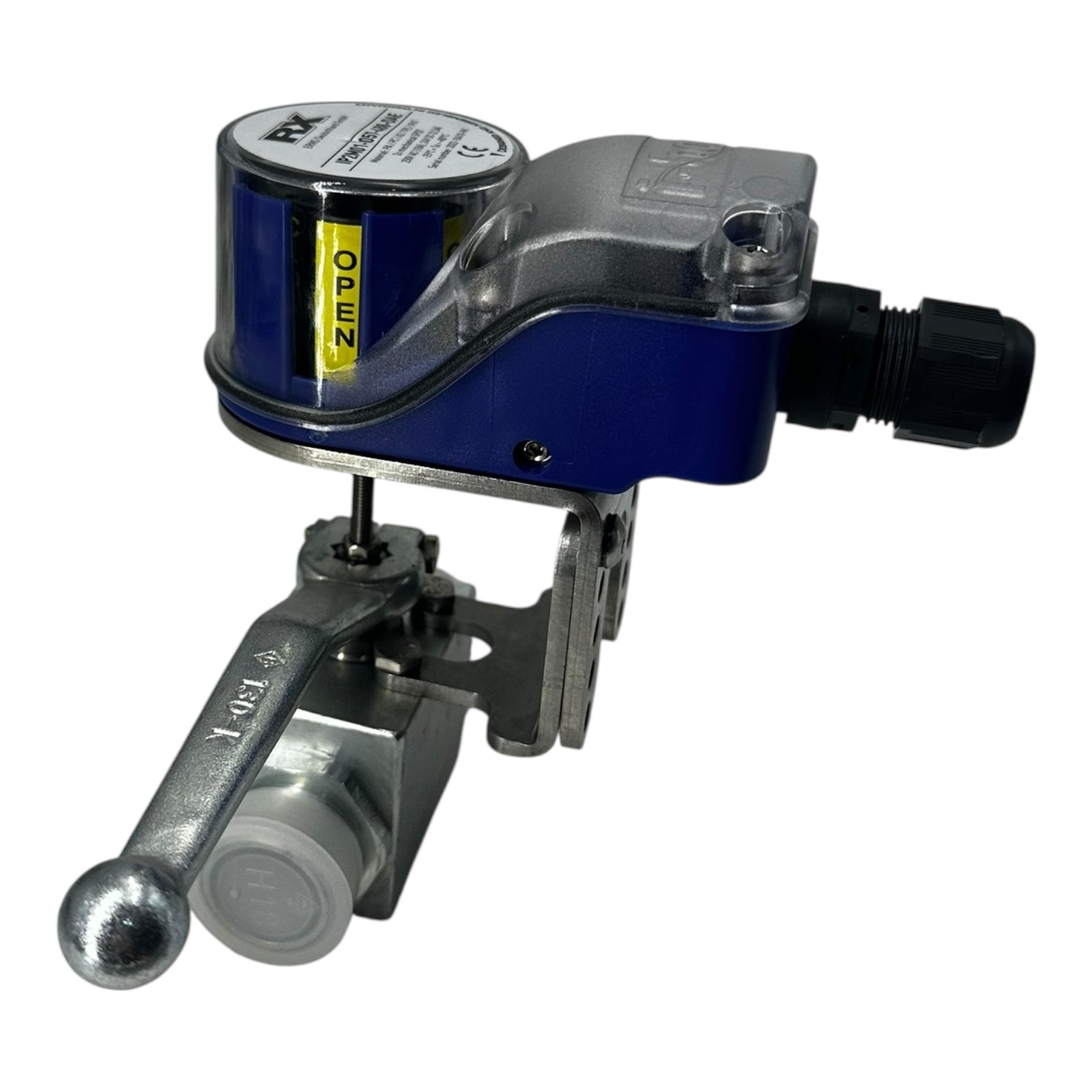 Böhmer Kugelhahn DN16 PN400 mit RX Stellungsanzeige IP67 250V AC/DC Neu
