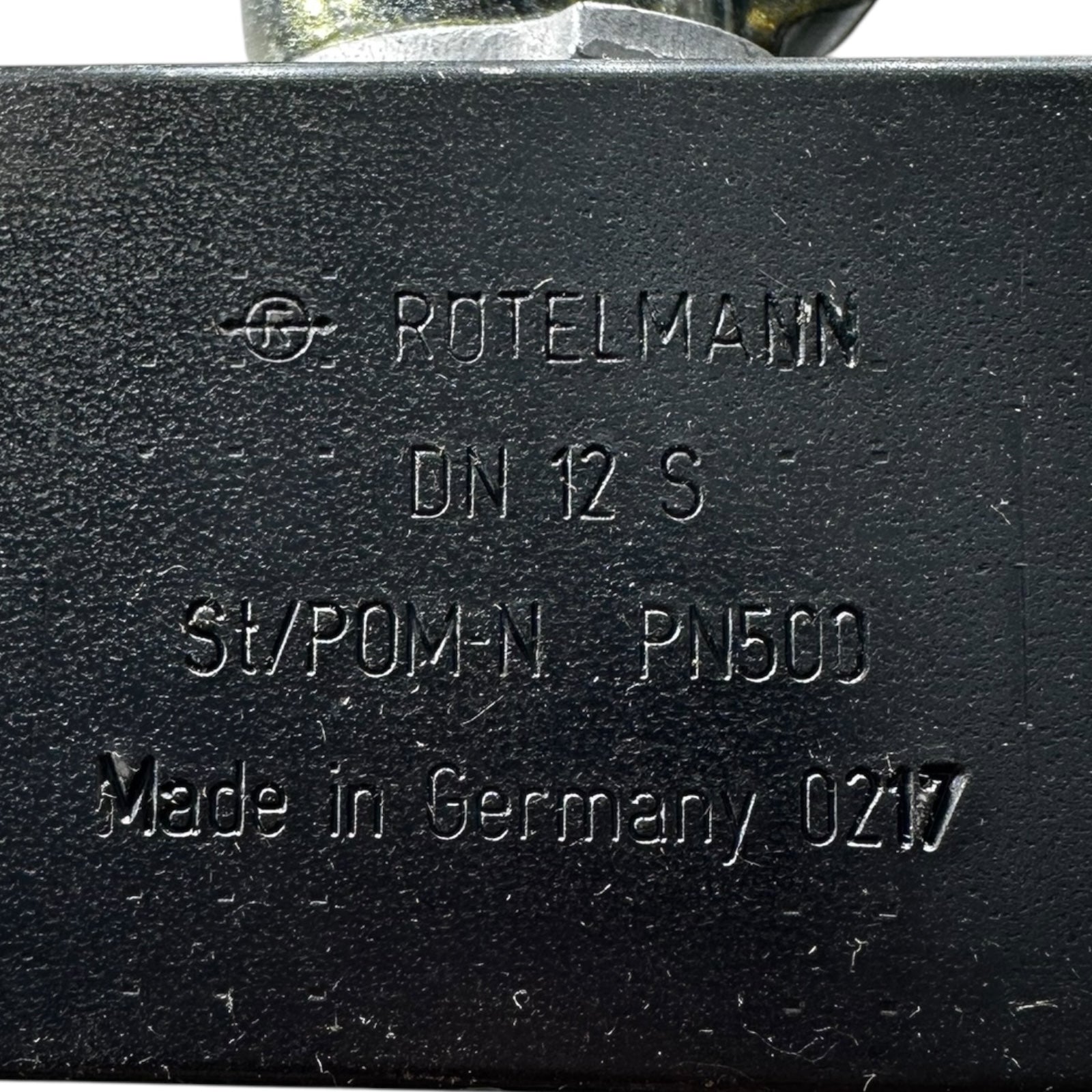 Rotelmann Kugelhahn DN12S PN500 St/POM-N Hydraulikventil Schwarz