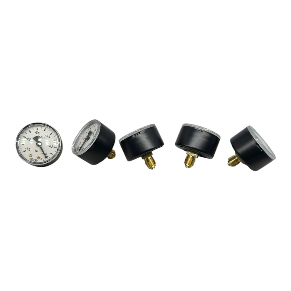 5x WIKA Manometer 111.12.050 -1…0 bar G1/4B EN 837-1 CL 2.5 Vakuummanometer