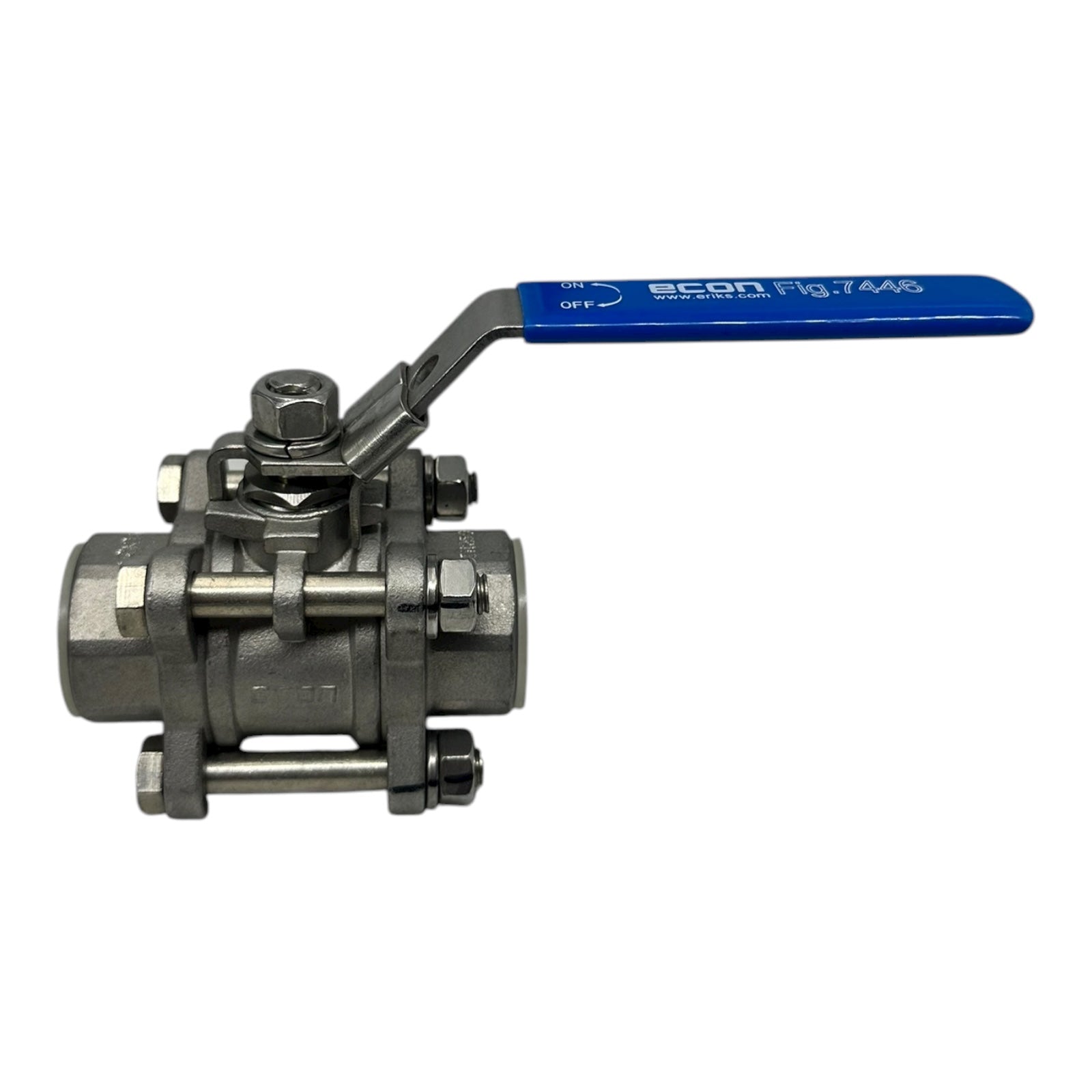 Econ Kugelhahn 3/4” Edelstahl 1.4408 PN63 Fig.7446 3-teilig IG Ventil Industrie