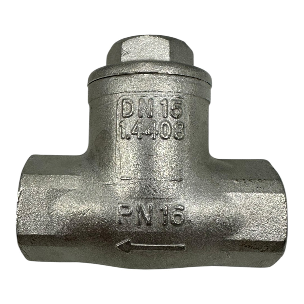 Edelstahl Rückschlagventil DN15 1/2” PN16 1.4408 Rückflussverhinderer Neu
