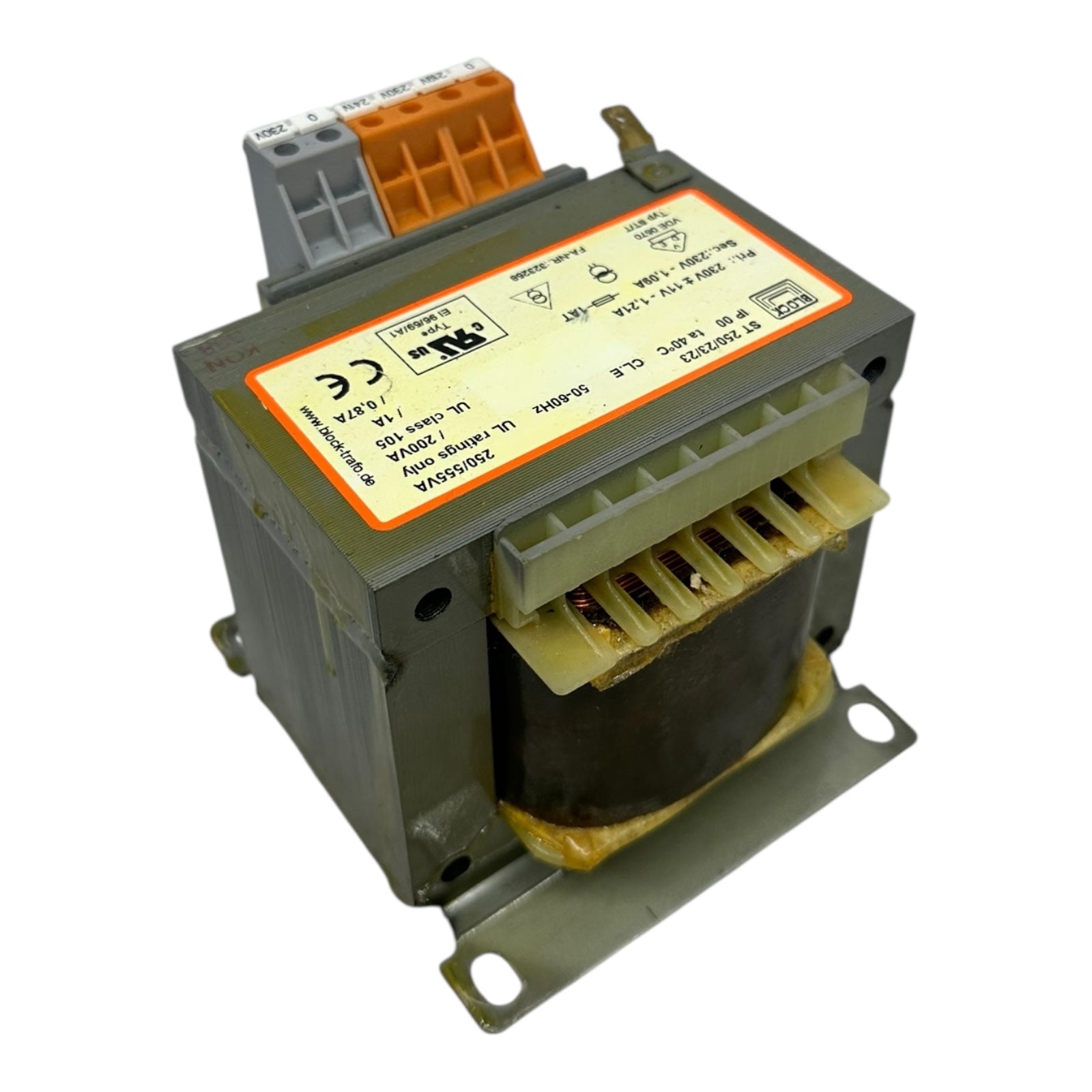 BLOCK ST 250/23/23 Transformator 230V 219/230/241V 250VA Trafo