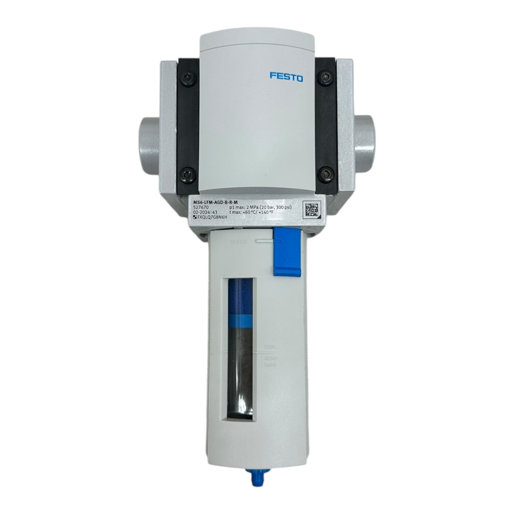 Festo MS6-LFM-AGD-B-R-M Feinfilter 527670 MS6 Serie 20 bar 1/2” Druckluftfilter