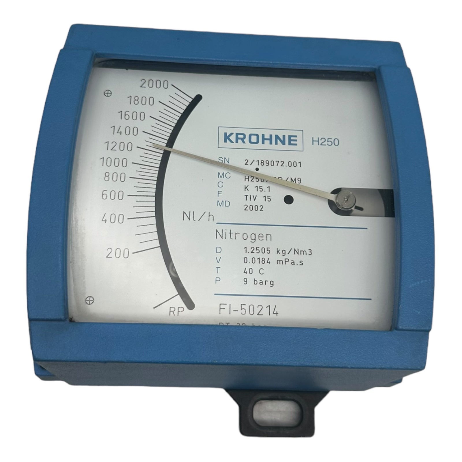 Krohne H250/RR/M9 Durchflussmesser PTmax: 32 bar PS: 16 bar 200 - 2000