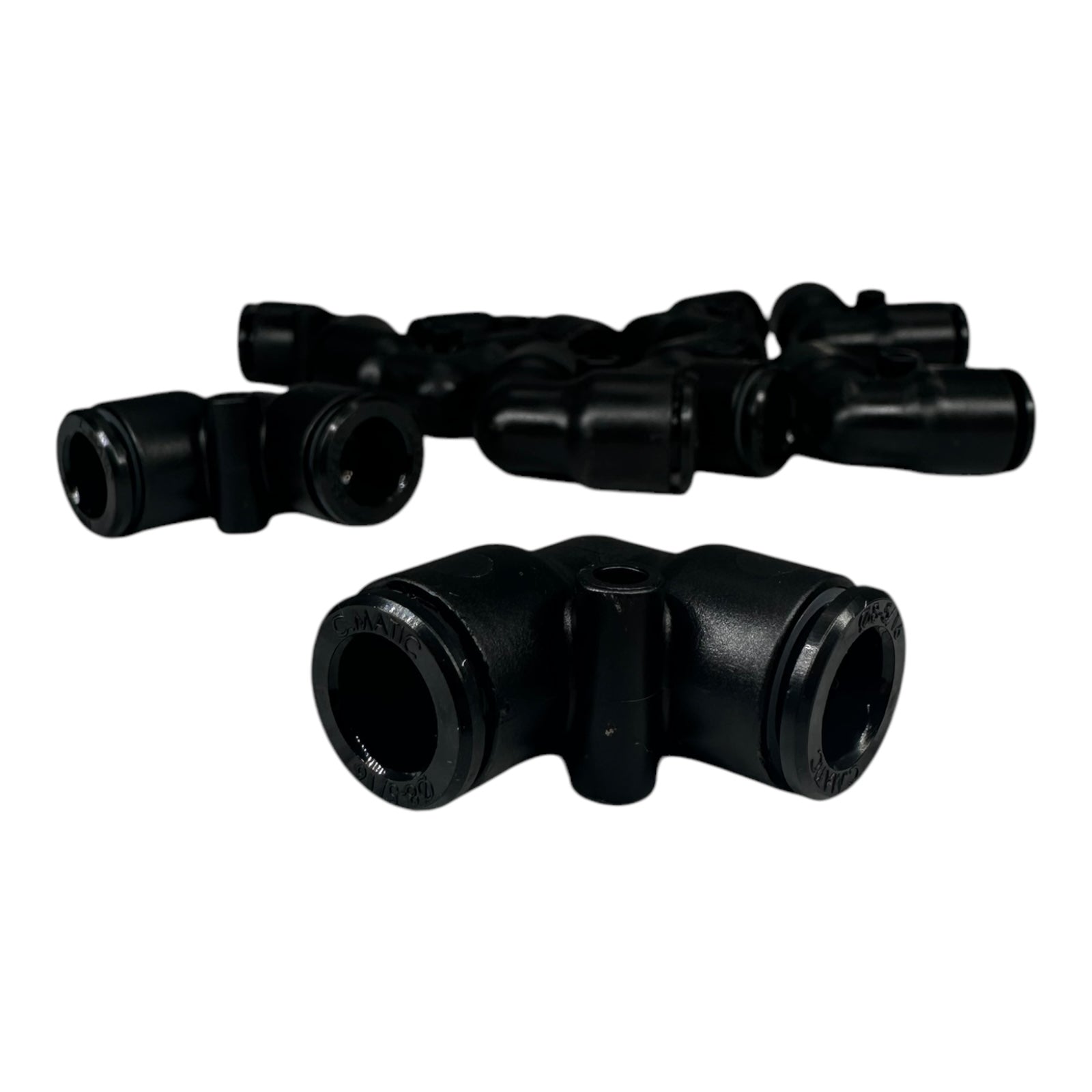 10x Flexion EPV8-FX Steckverbindung POM Winkelstück Verbindungselement, 8mm Rohr