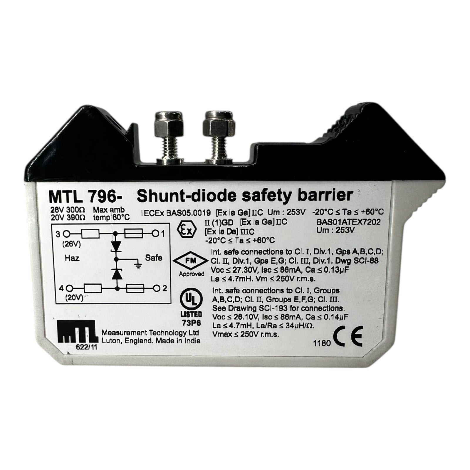 EATON MTL796 Shunt-Diode Safety Barrier Ex-Schutz Trennbarriere MTL 26V 300Ω