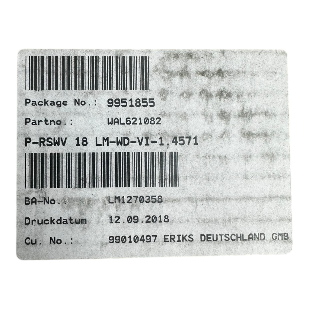 2x eaton WAL621082 P-RSWV 18L U-71 Edelstahl Winkelverschraubung