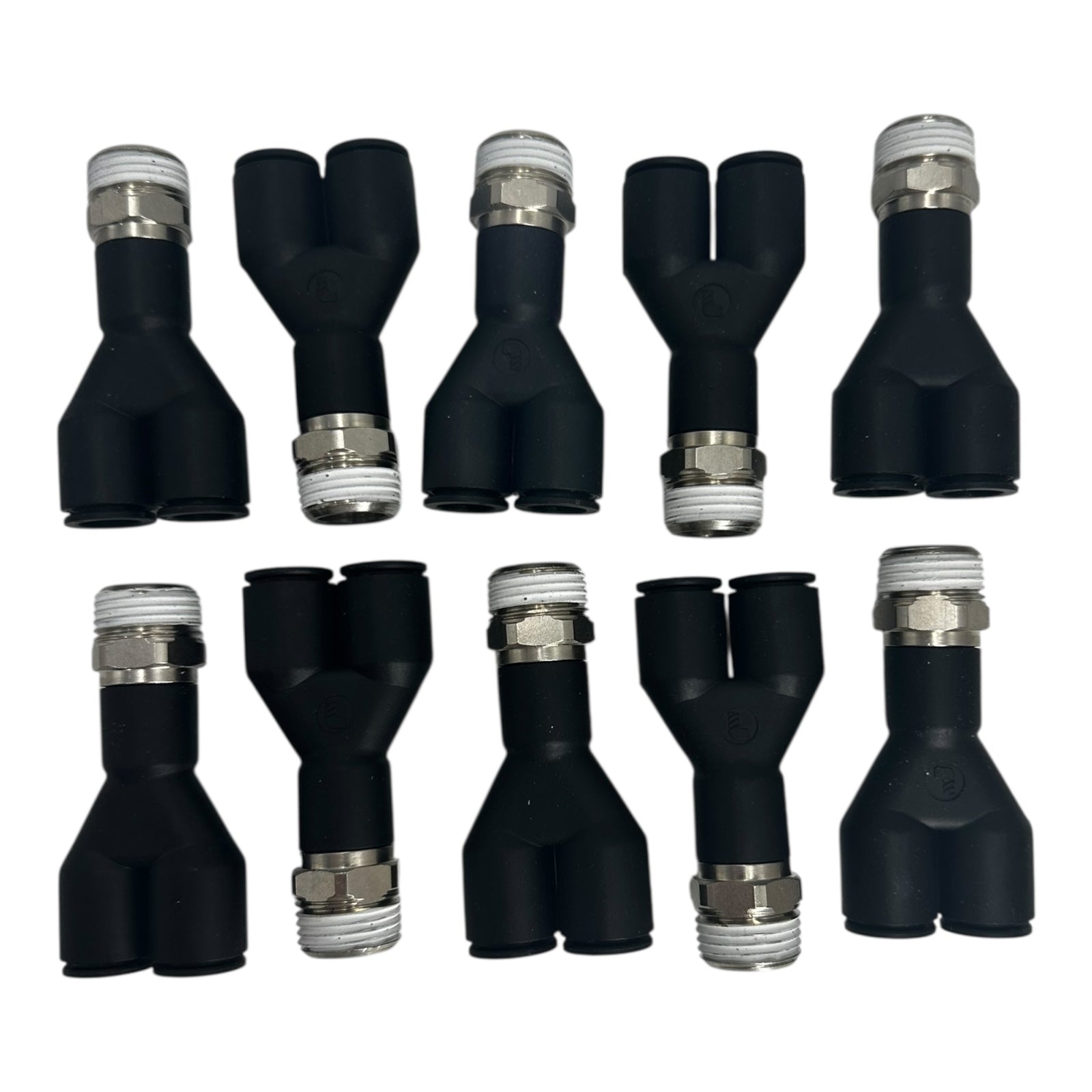 10x Parker Legris LF3000 31481221 Einschraub-Y-Stecker 12mm R1/2 Pneumatik
