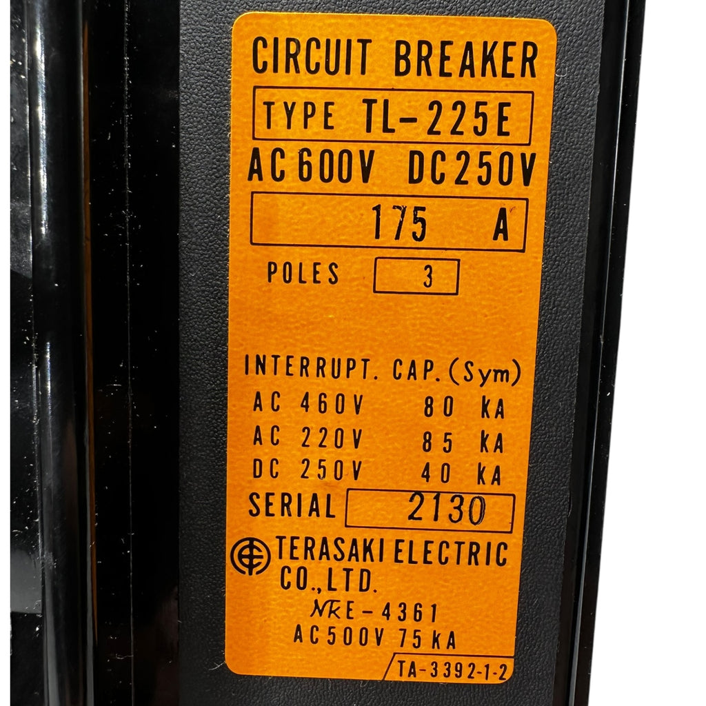 Terasaki TL-225E Leistungsschalter 175A 3-polig AC600V DC250V Shunt