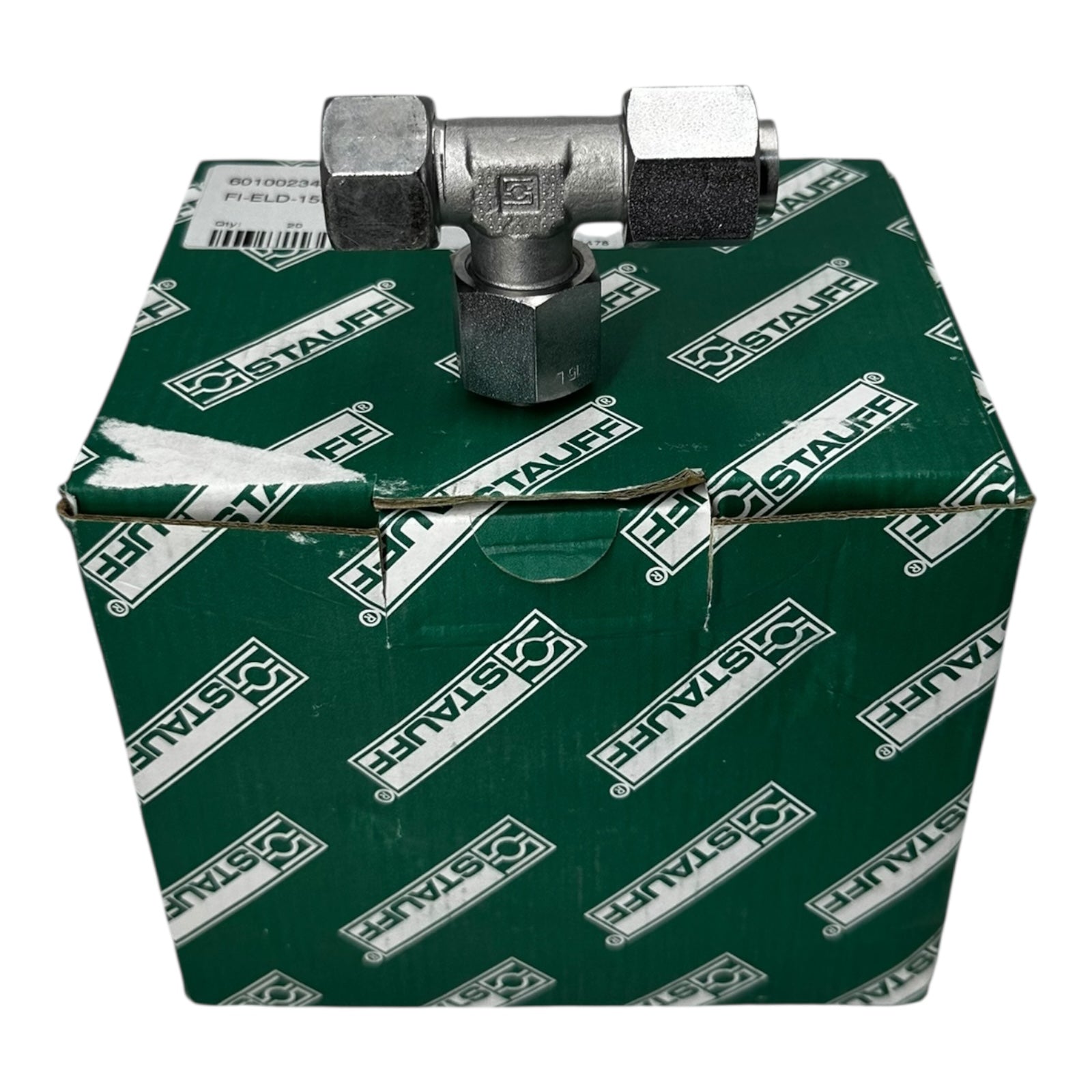 20x Stauff FI-ELD-15L-V-W3-DKO-AB T-Verschraubung Edelstahl 15 mm Hydraulik