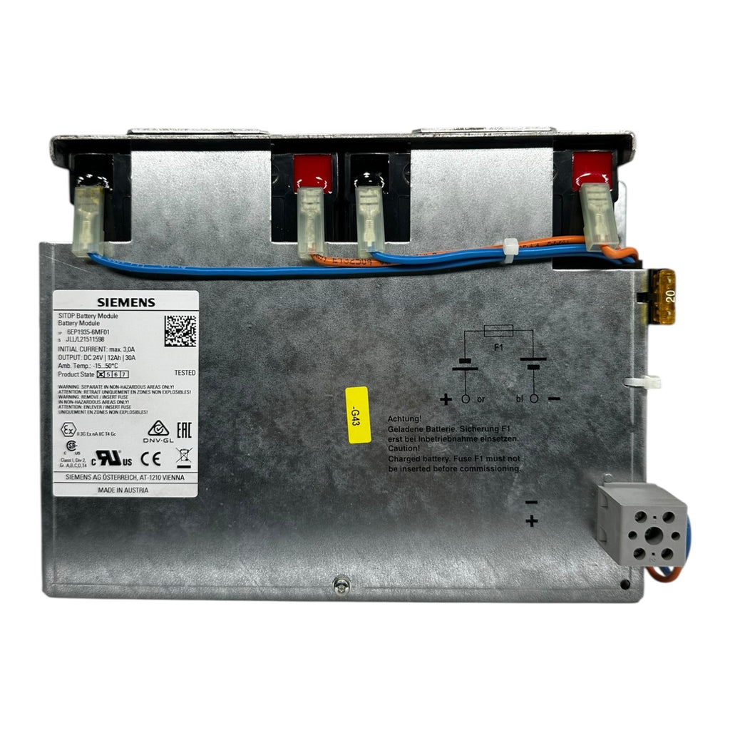 Siemens SITOP 6EP1935-6MF01 Battery Module 24 V 12 Ah 30 A US/EX ATEX CE NEU