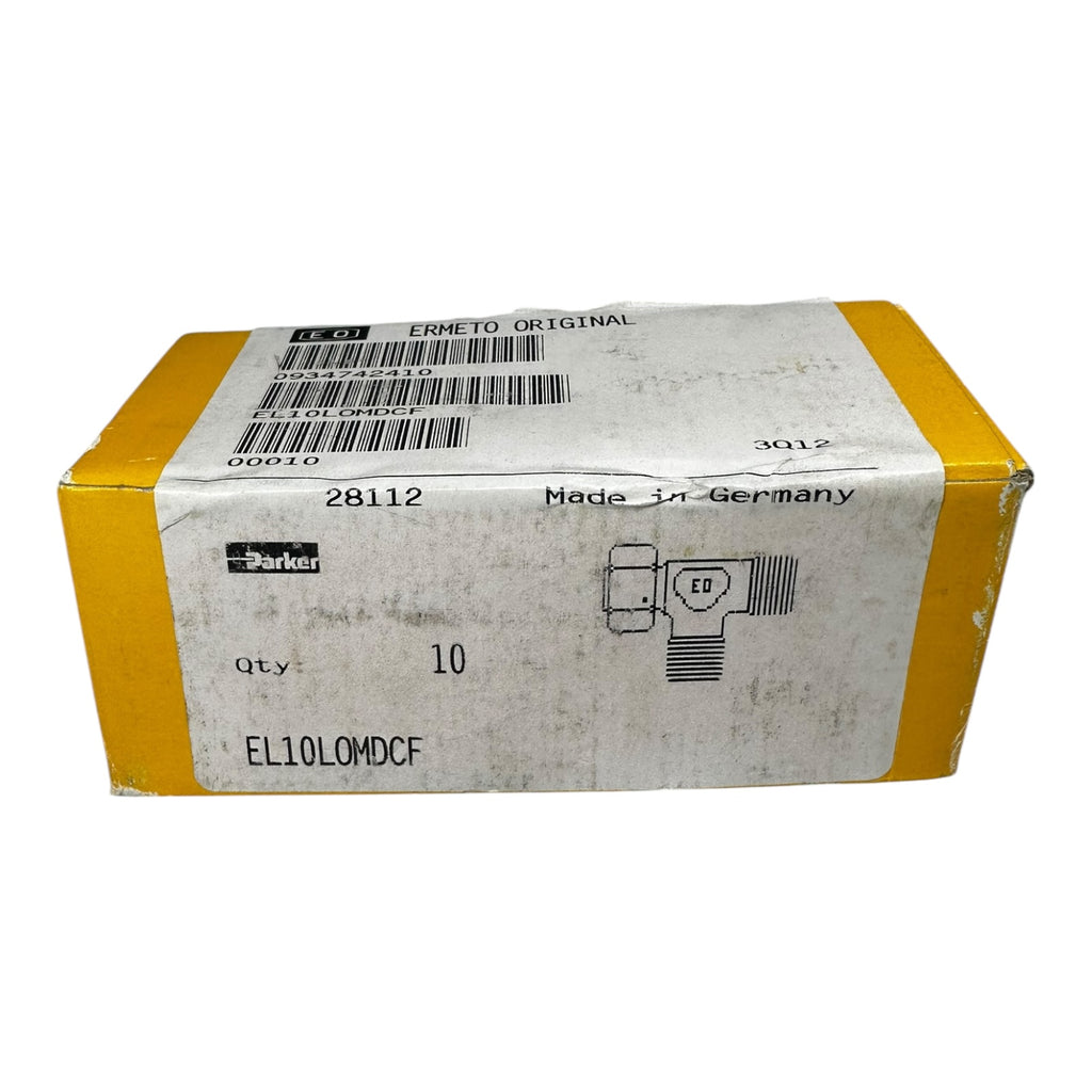 10x Parker Ermeto EL10LOMDCF Hydraulik T-Stück Verschraubung 10mm Außengewinde
