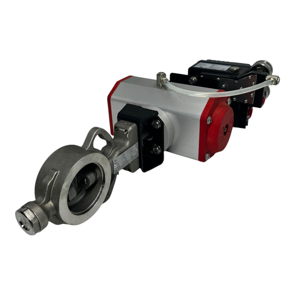 END-Armaturen BVHD DN50 PN25 Klappe mit EPR Elektro-Pneumatik Positioner IP66