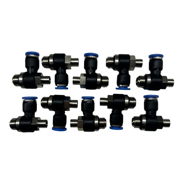 10x Riegler 285.014-8 Drosselrückschlagventil Abluftdros.G1/4 a. 10bar Ø8