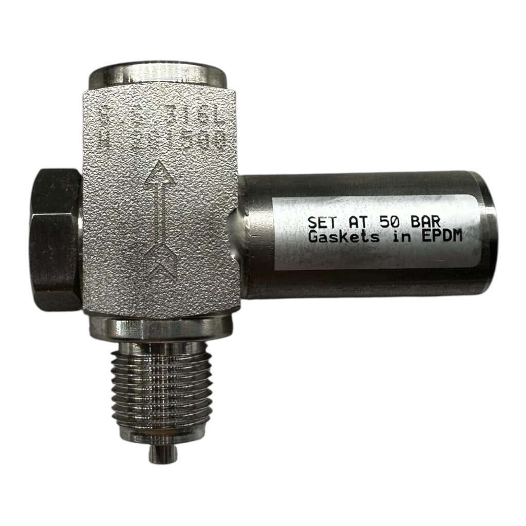 Sicherheitsventil Edelstahl 316L Überdruckventil 50 bar EPDM Dichtung G1/4