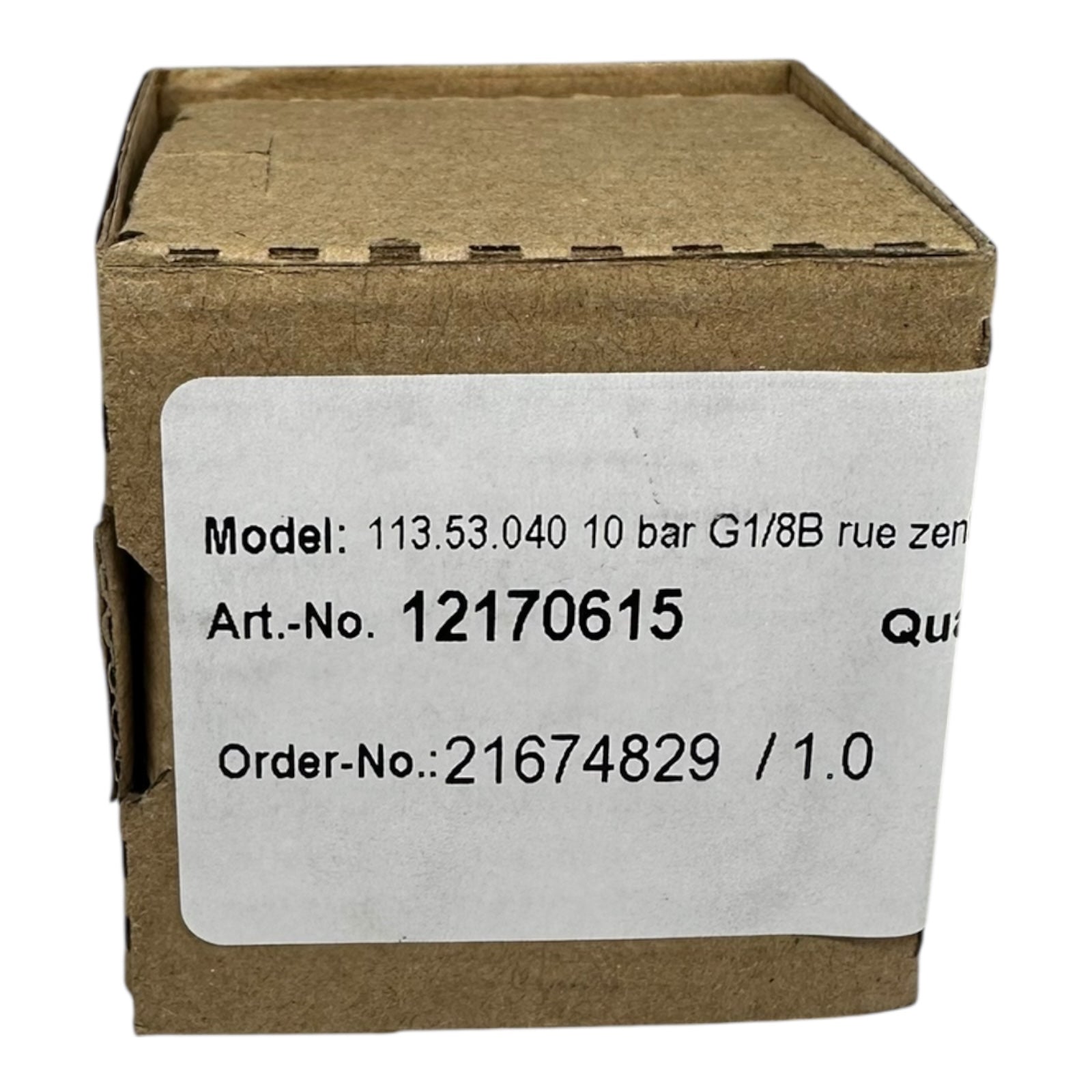 WIKA Manometer 113.53.040 10 bar G1/8B hinten Ø40mm Druckmesser CL 2.5