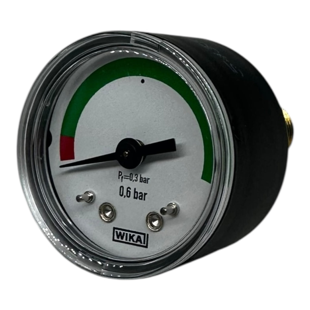 WIKA Manometer 0,6 bar Ø40mm Messgerät G1/8 G1/4B Druckmesser analog Neu