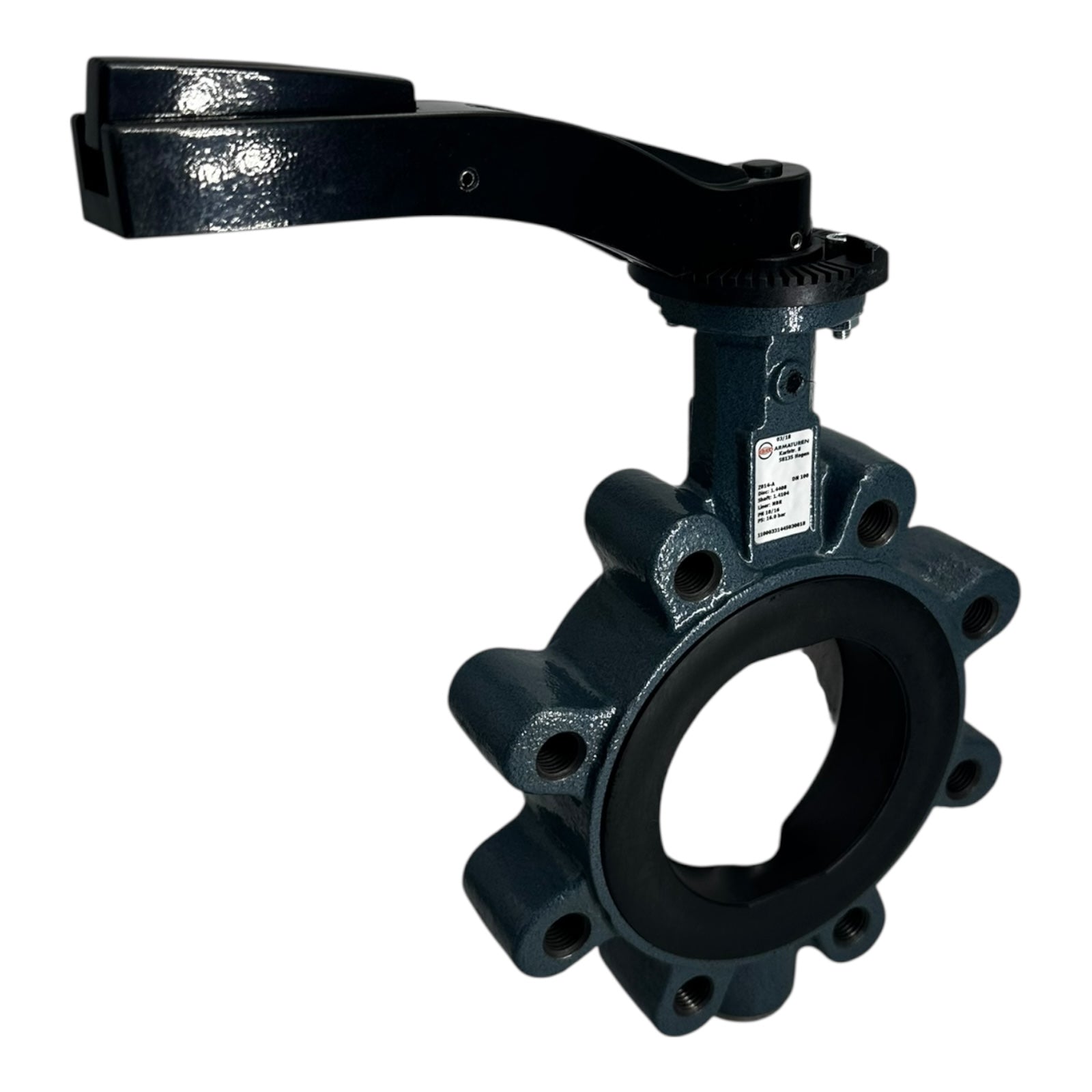 Ebro Z014-A Absperrklappe DN100 PN16 NBR Edelstahl 1.4408 Handhebel NEU