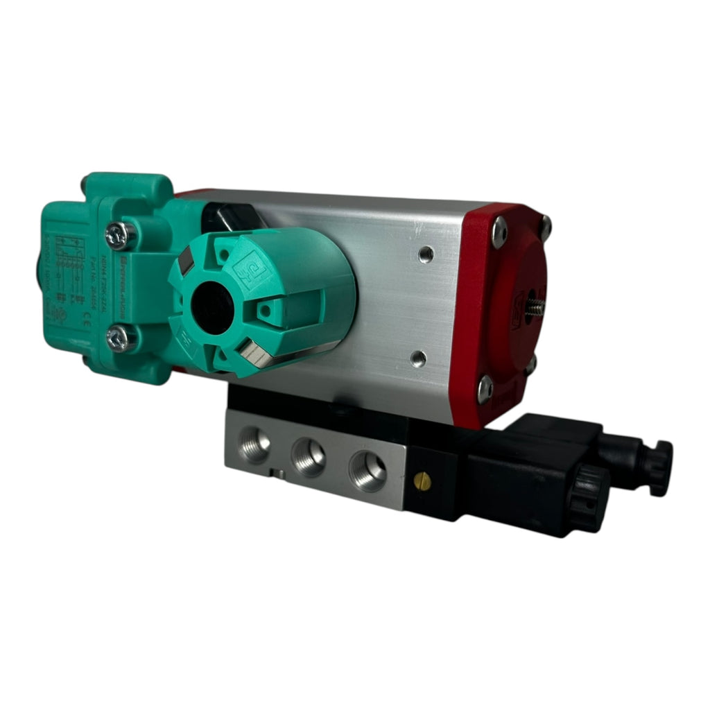END Kugelhahn DN15 PN40 mit Pneumatik Antrieb RX Ventil P+F Sensor NEU