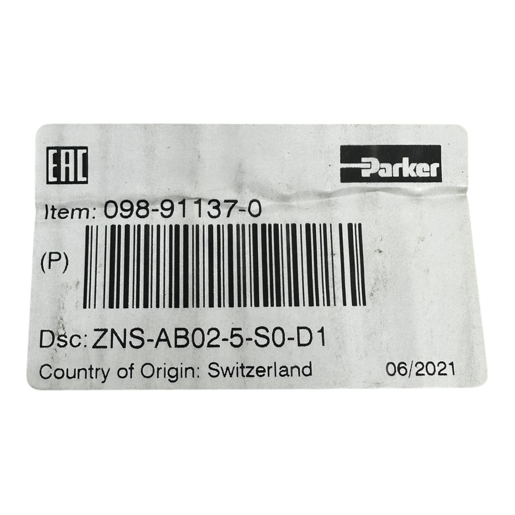 Parker ZNS-AB02-5-S0-D1 098-91137-0 Hydraulikventil Rückschlagventil neu