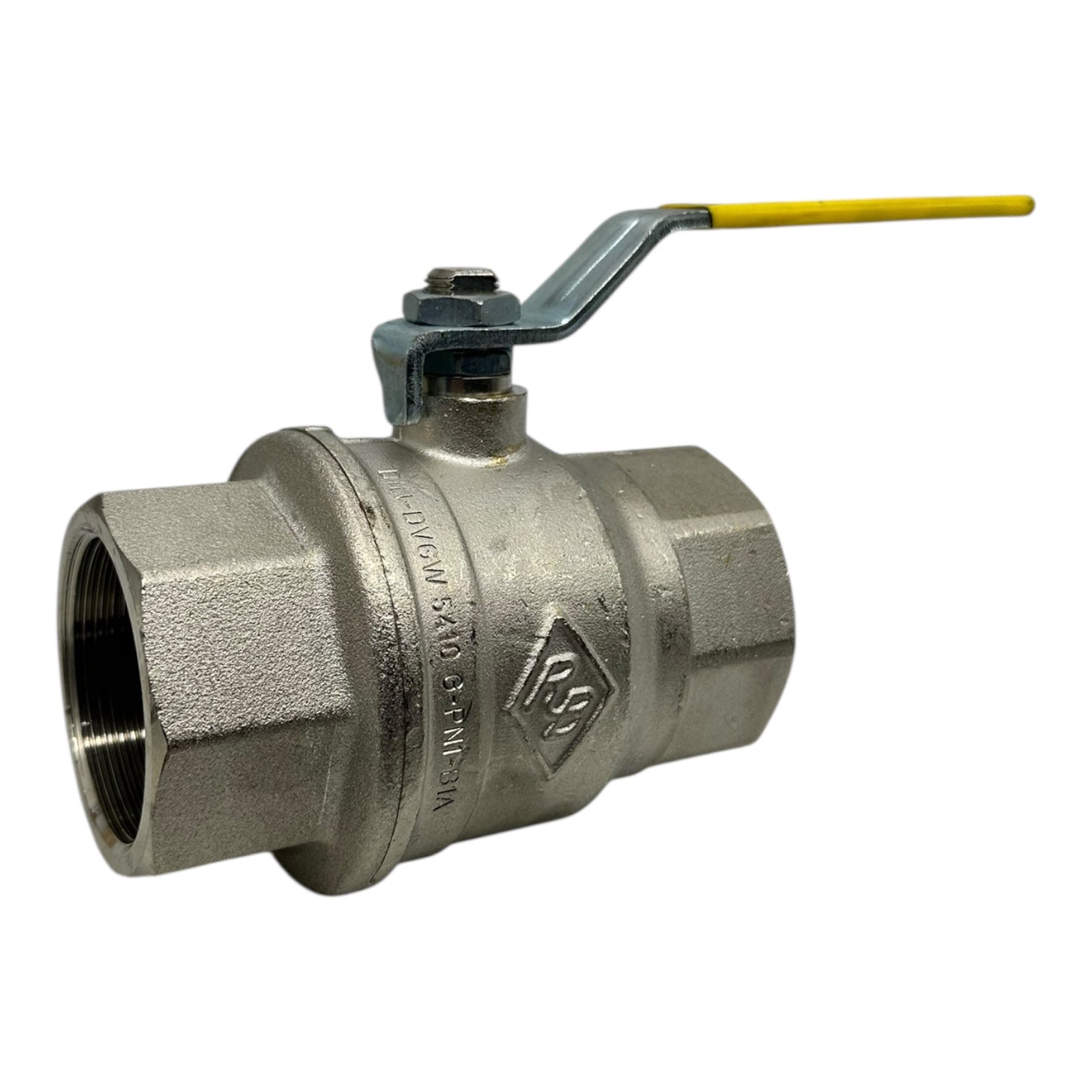 Kugelhahn DN50 2” IG Edelstahl CF8 PN40 DVGW 5140 Kugelventil Vollfluss