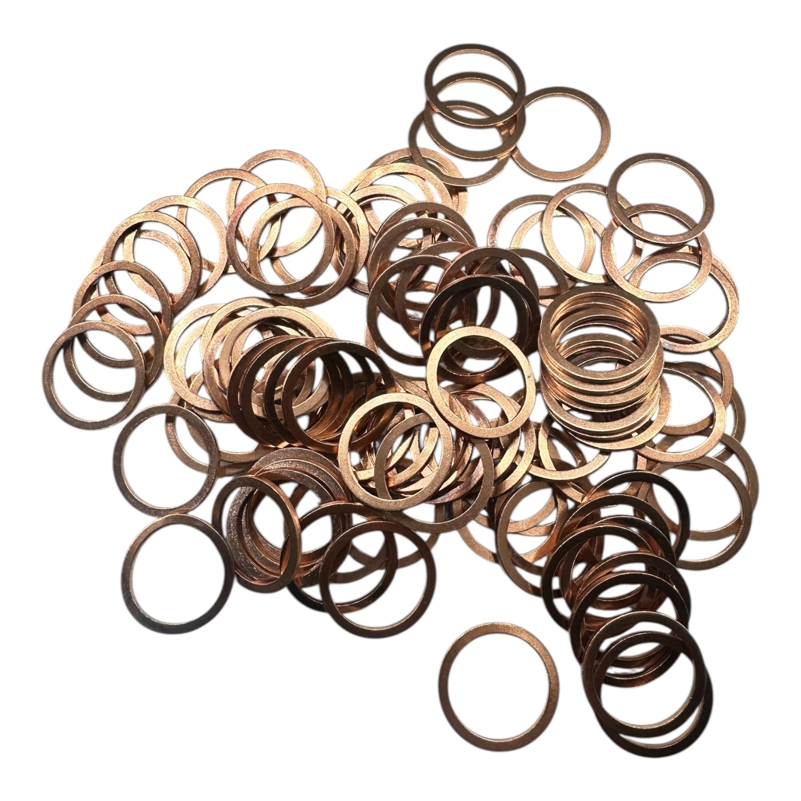 100x Kupferdichtring 24x30x2 mm CU-P100Neutral Dichtung DIN 7603 A M24 Kupfer