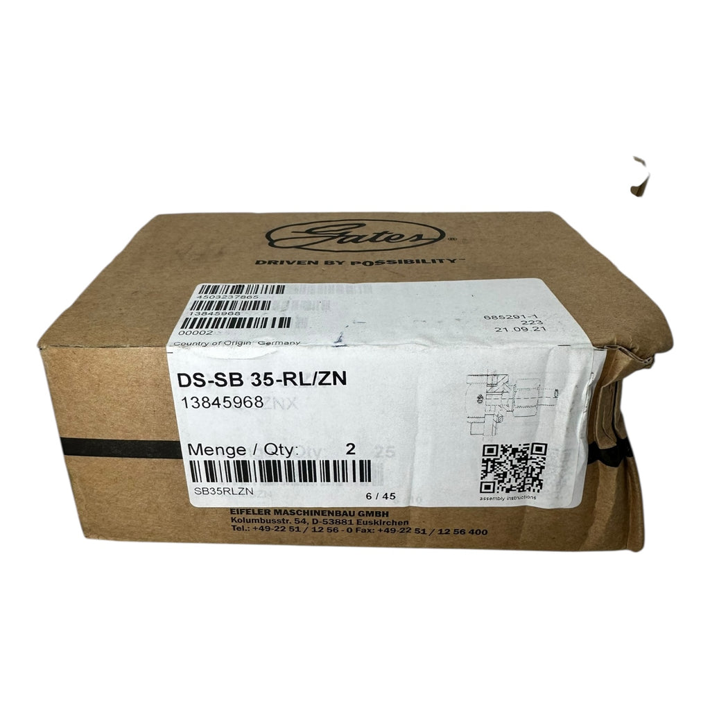 2x Gates DS-SB 35-RL/ZN Einschraubstutzen 13845968 Hydraulikanschluss EMB NEU