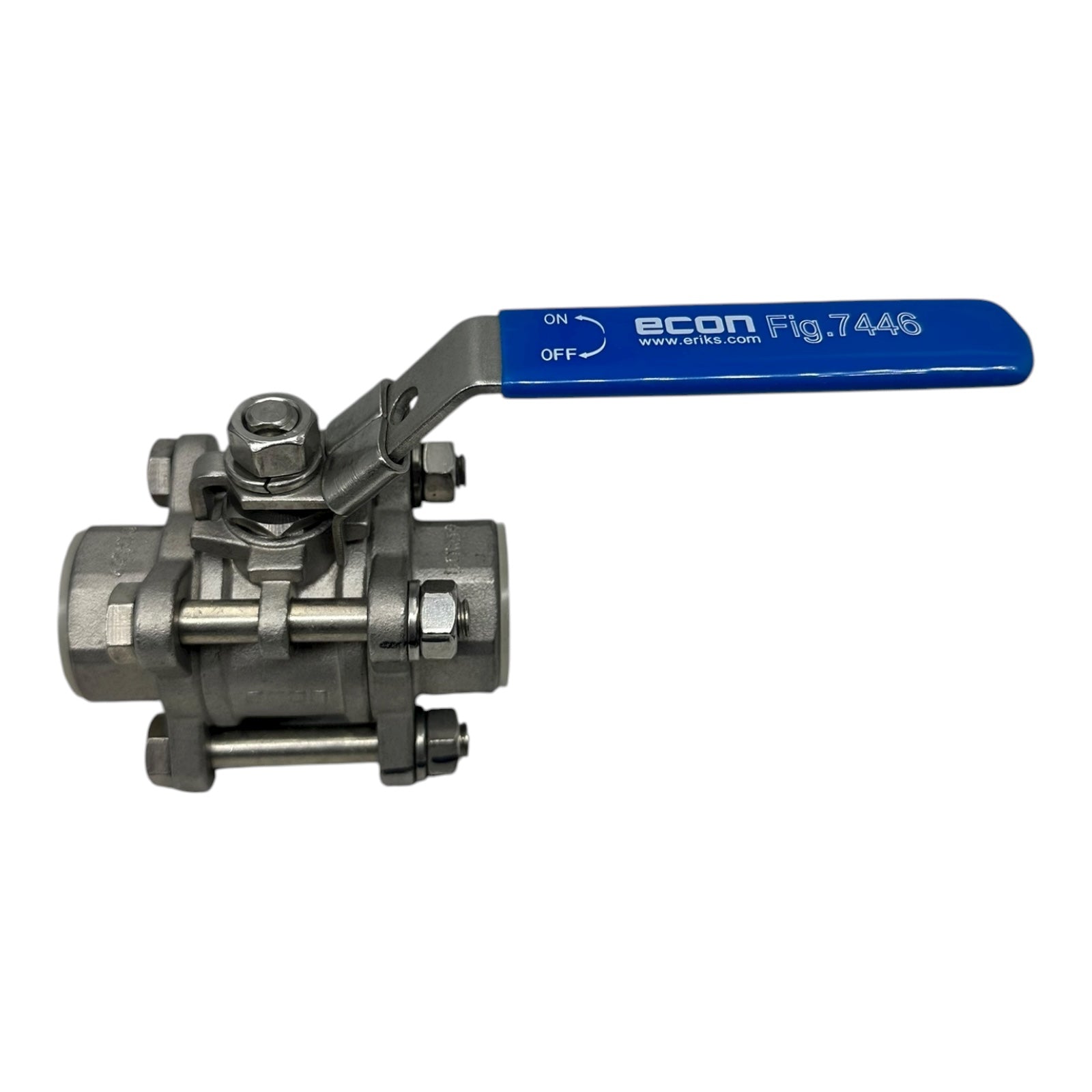 Econ Kugelhahn 3/4” Edelstahl 1.4408 PN63 Fig.7446 3-teilig IG Ventil Industrie