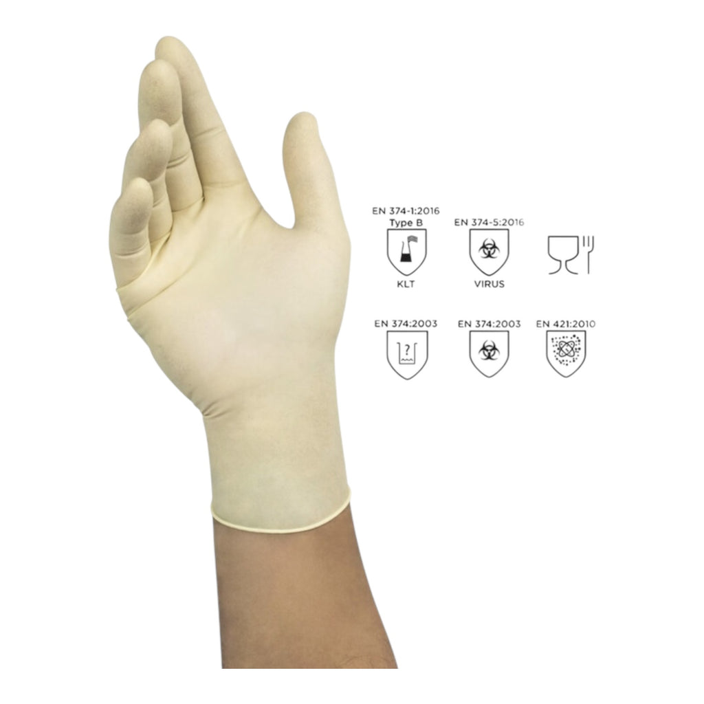 1000x Ansell Microflex 63-864 Latexhandschuhe XL 9½–10 puderfrei 1000 Stück