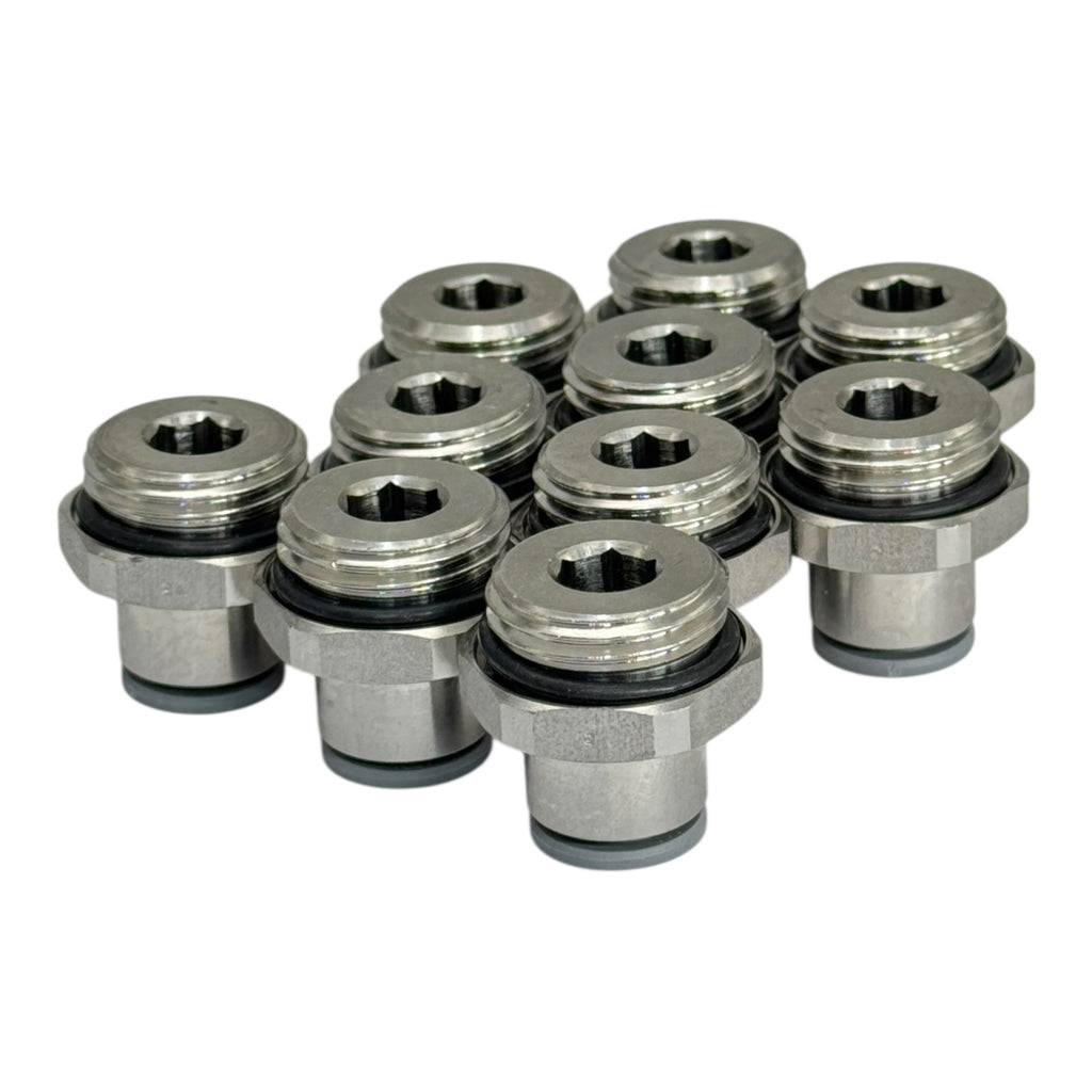 10x Legris 6911 10 21 Einschraubverschraubung 10 mm–R1/2” Pneumatik Fitting