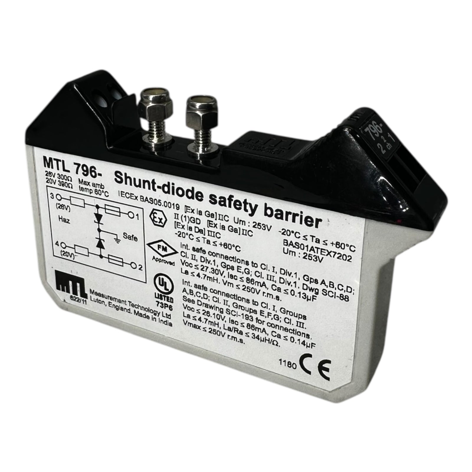 EATON MTL796 Shunt-Diode Safety Barrier Ex-Schutz Trennbarriere MTL 26V 300Ω