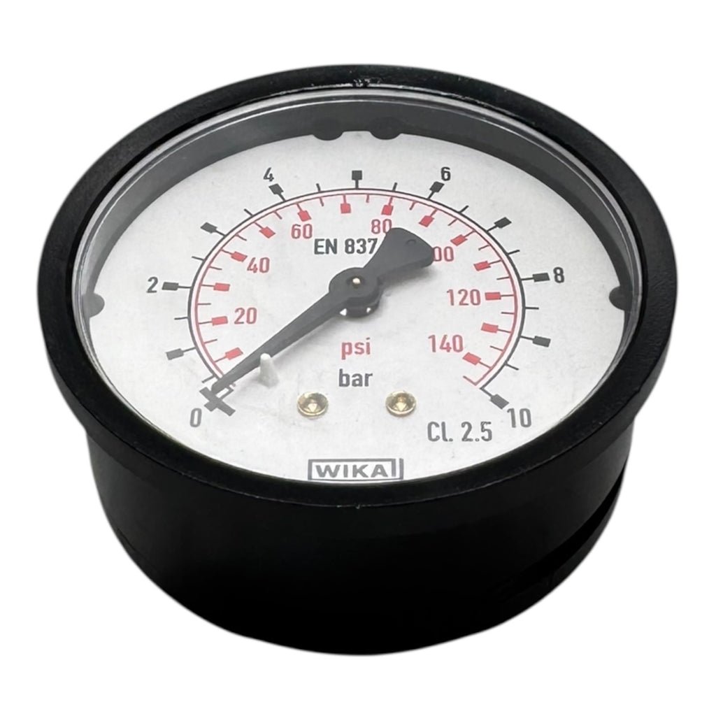 WIKA 111.16.63 Manometer CL2.5 Druckmesser 0-10bar 0-145psi 1/4” Hinten