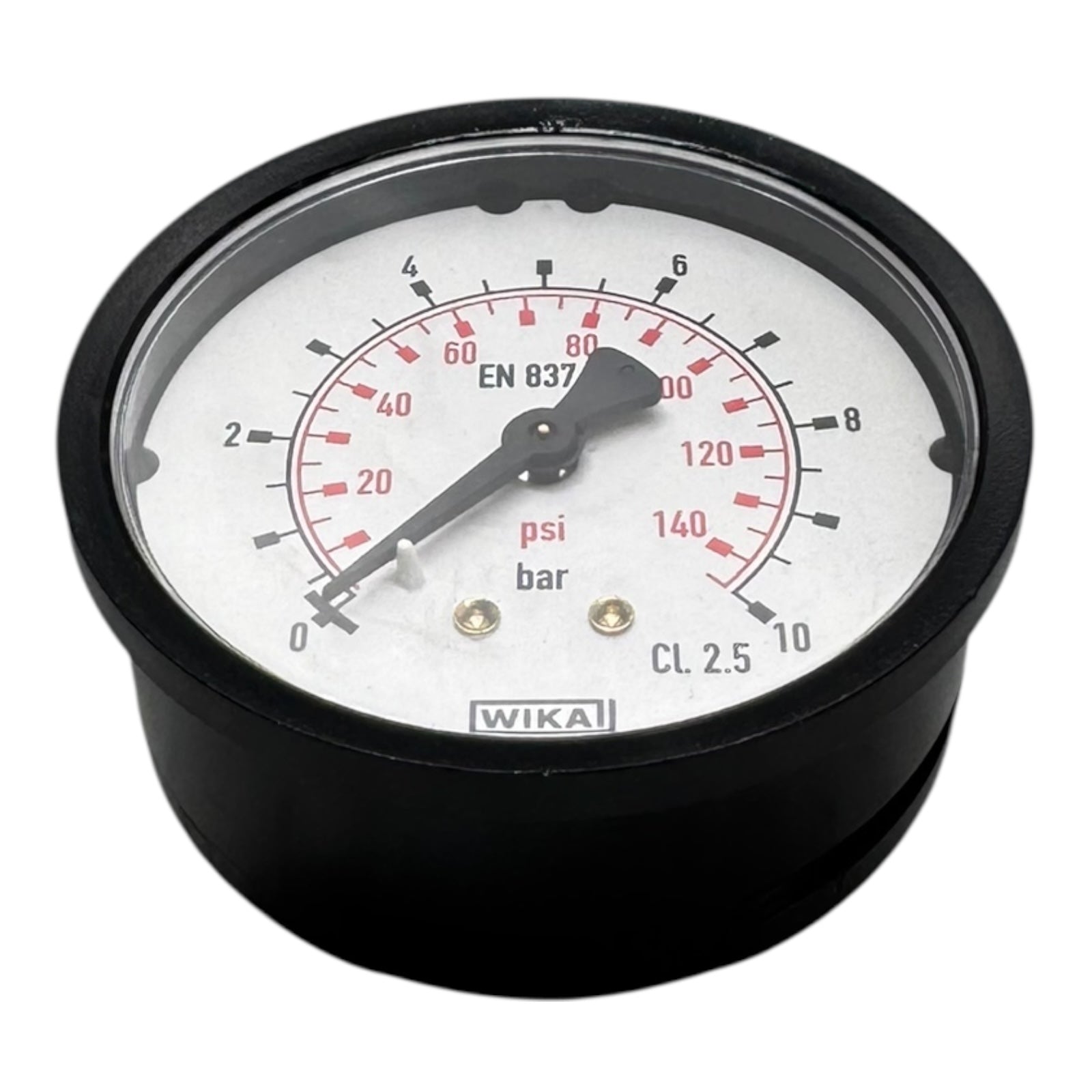 WIKA 111.16.63 Manometer CL2.5 Druckmesser 0-10bar 0-145psi 1/4” Hinten
