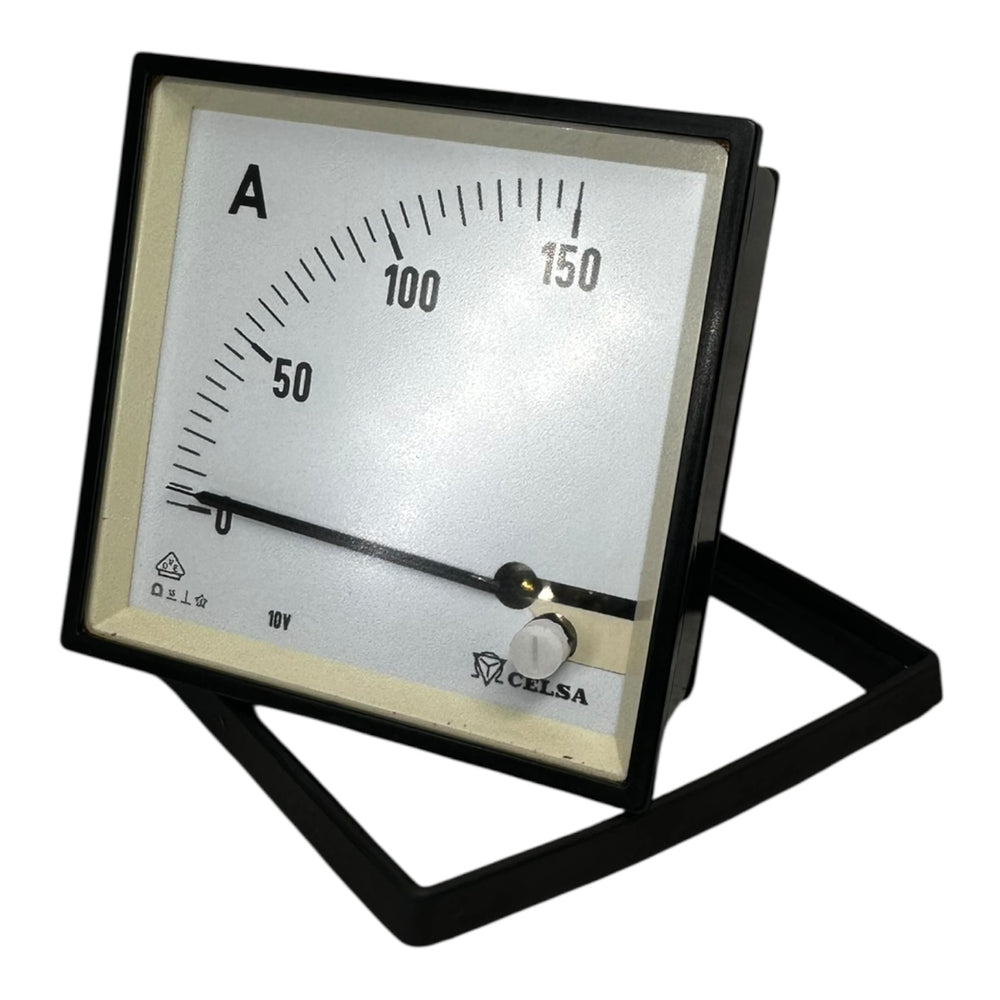 Celsa Analog Amperemeter 150A Einbaugerät 10V Strommessgerät