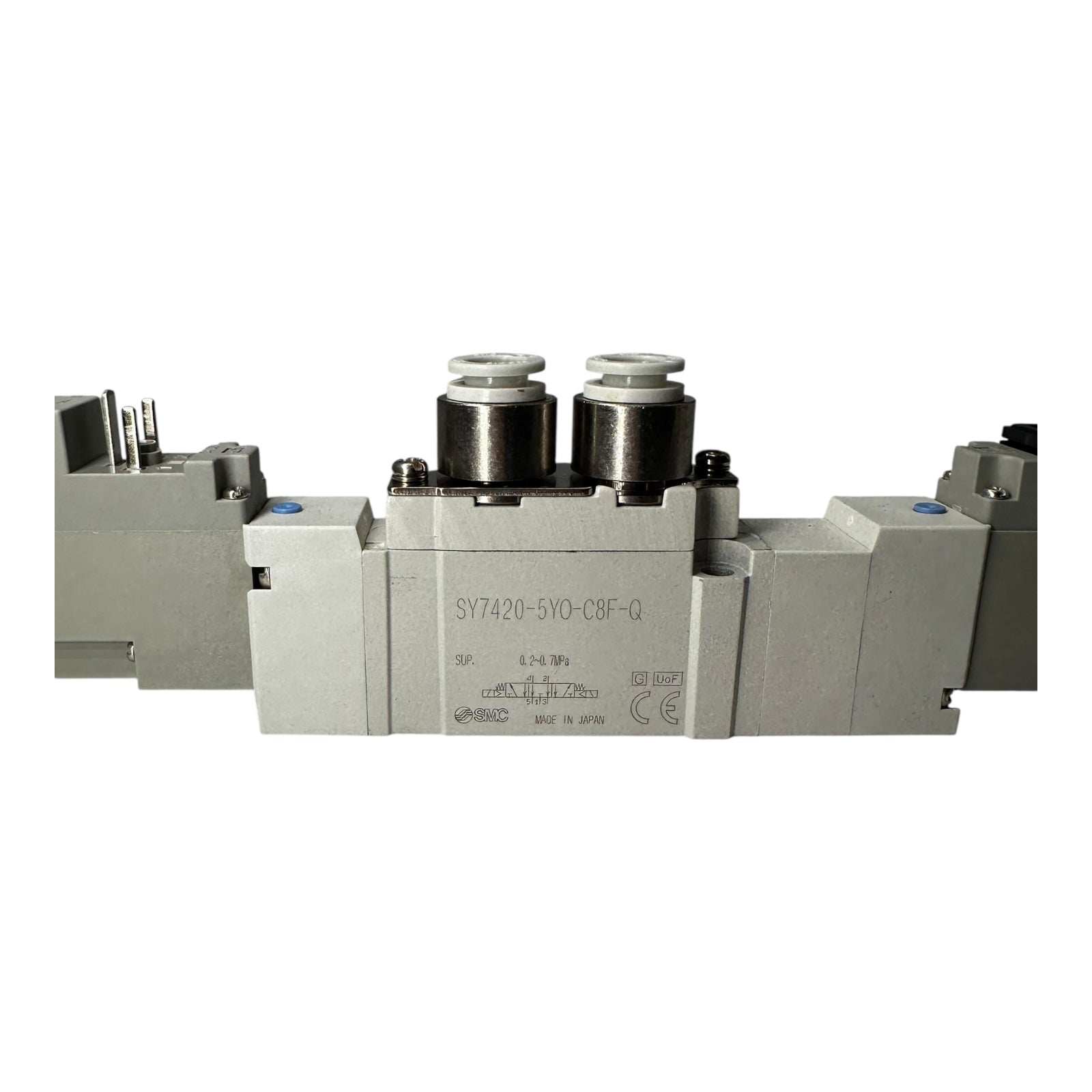 SMC SY7420-5Y0-C8F-Q Magnetventil 5/2 Wege 24VDC Pneumatik