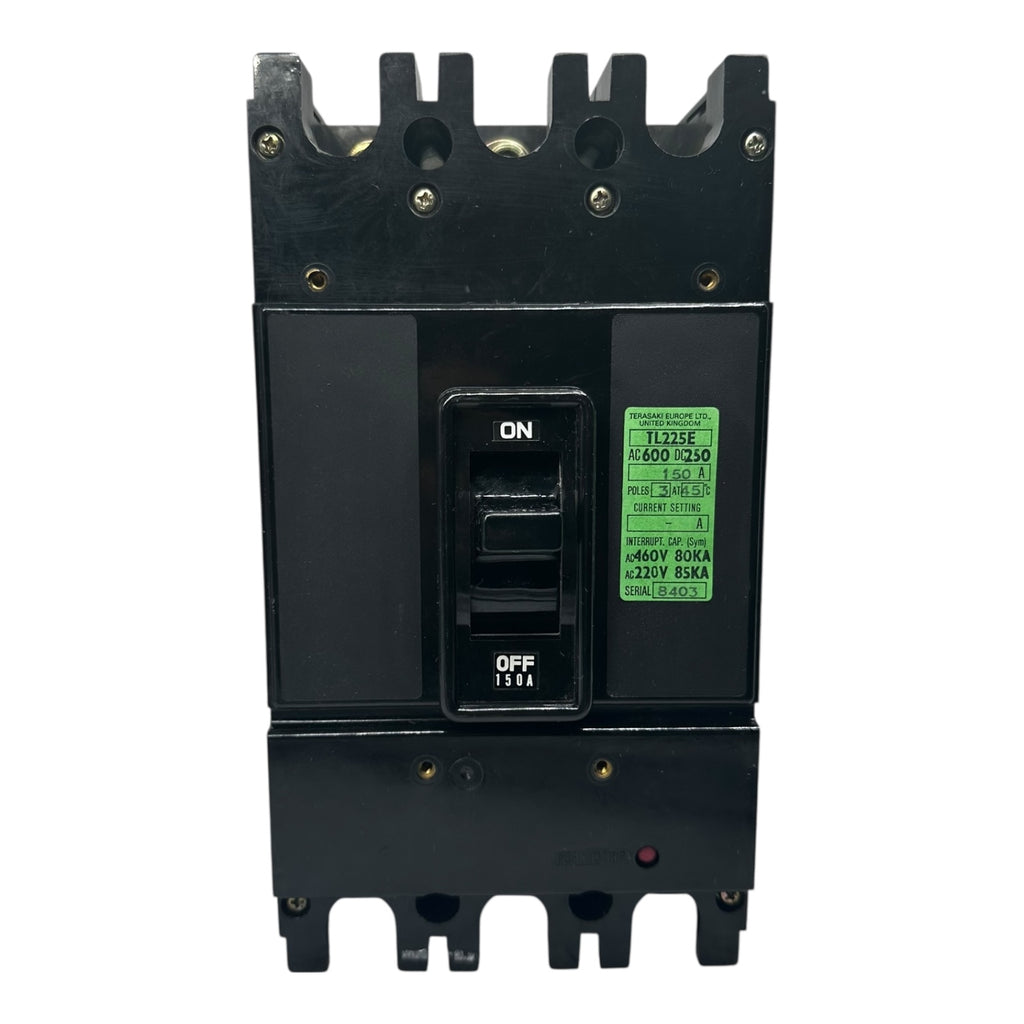 Terasaki TL225E Leistungsschalter 150A 3-polig 600V AC 250V DC 85kA