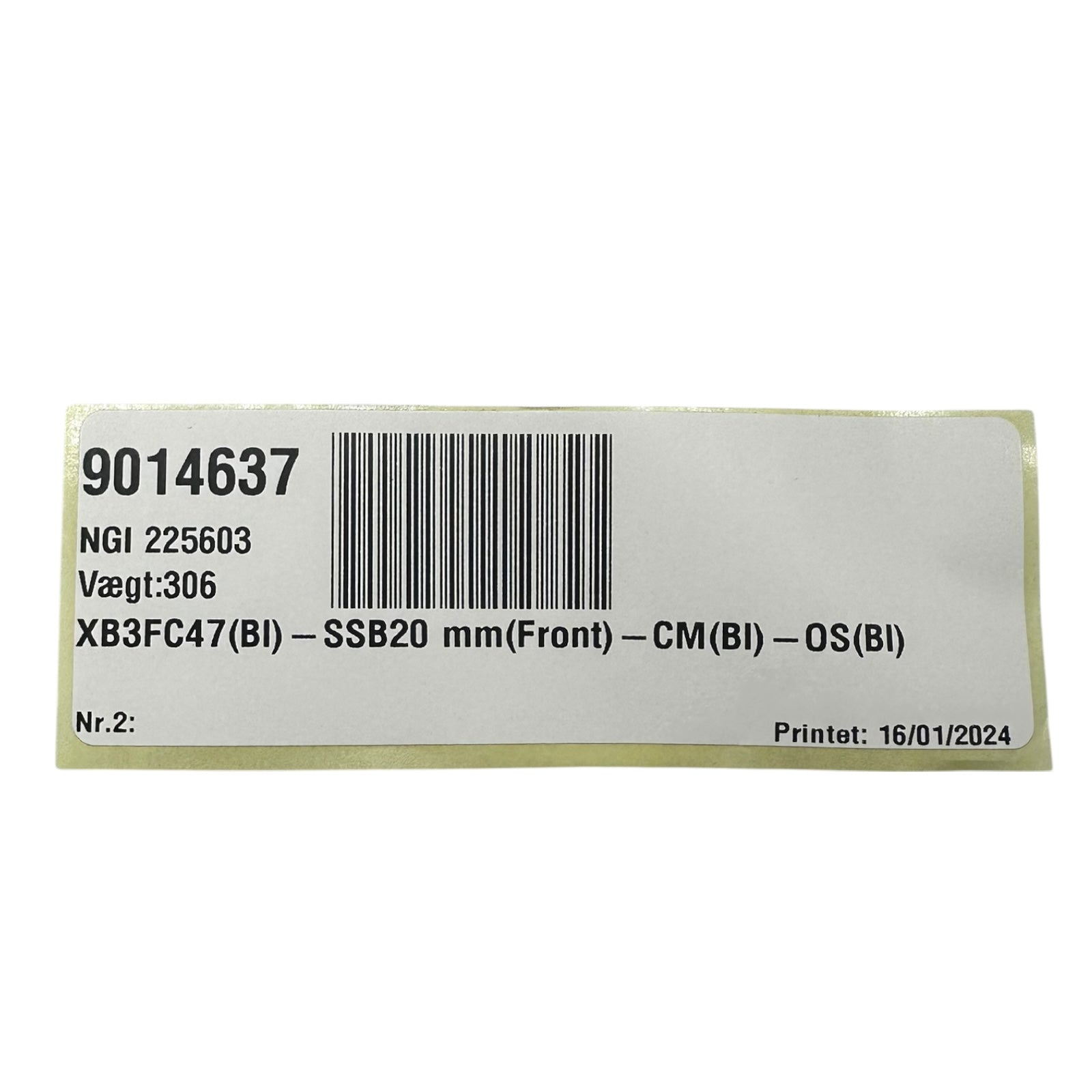 NGI XB3FC47(BI) SSB20 Hygienisches Lagergehäuse Edelstahl Frontdichtung
