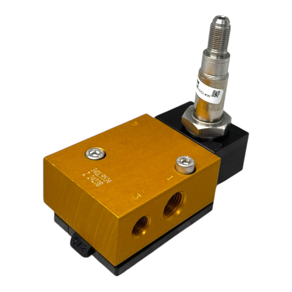 Parker Pneumatikventil 341L9534 5/2-Wege Magnetventil G1/4 Messingblock