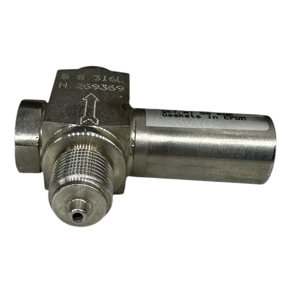 Sicherheitsventil Edelstahl 1/2” G Set 50 bar EPDM Dichtung Überdruckventil Neu