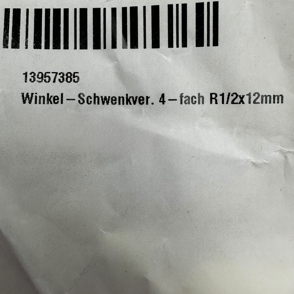 5x SMC KQ2ZD12-02AS Winkel Schwenkverbinder 4-fach R1/2 x 12mm Pneumatik NEU