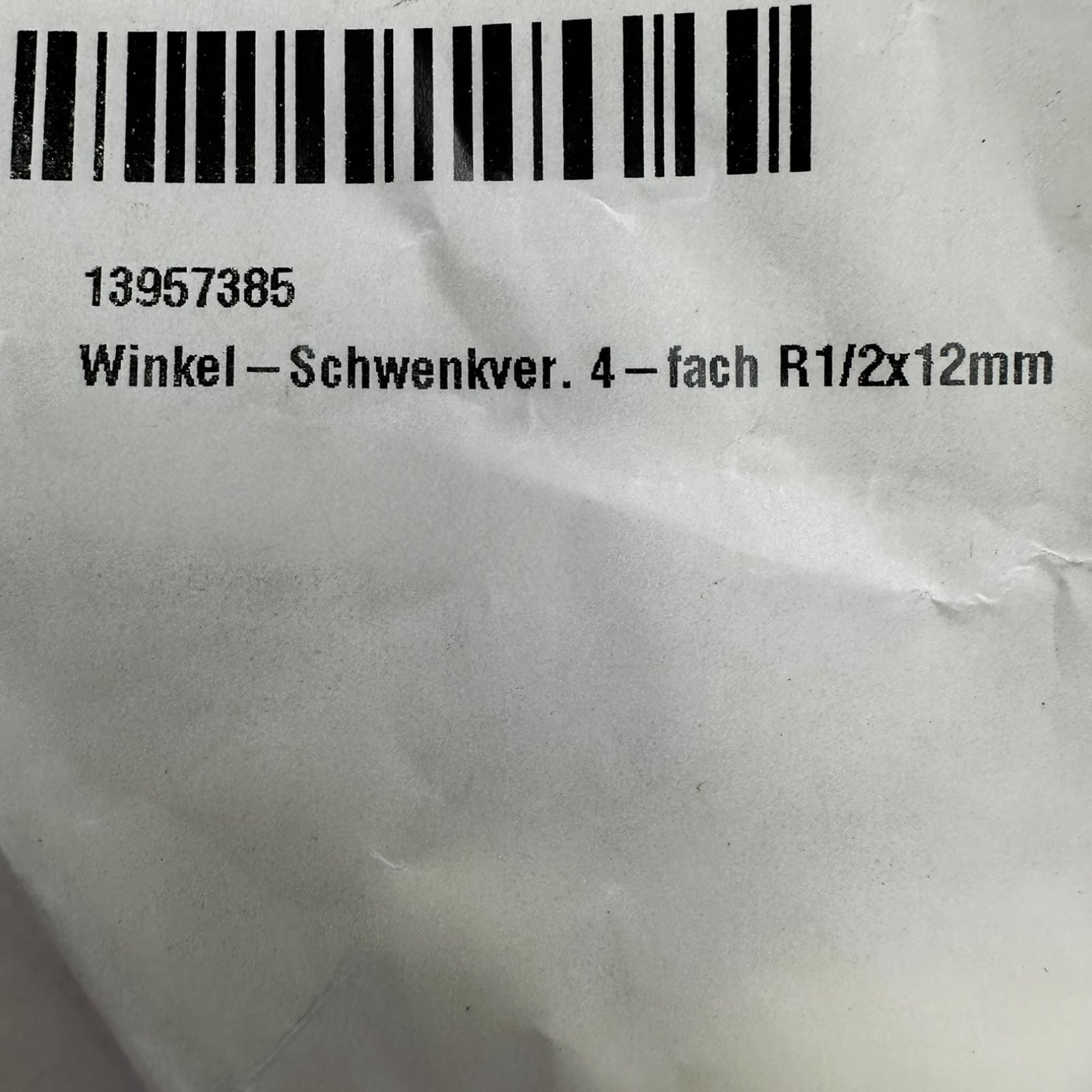 5x SMC KQ2ZD12-02AS Winkel Schwenkverbinder 4-fach R1/2 x 12mm Pneumatik NEU
