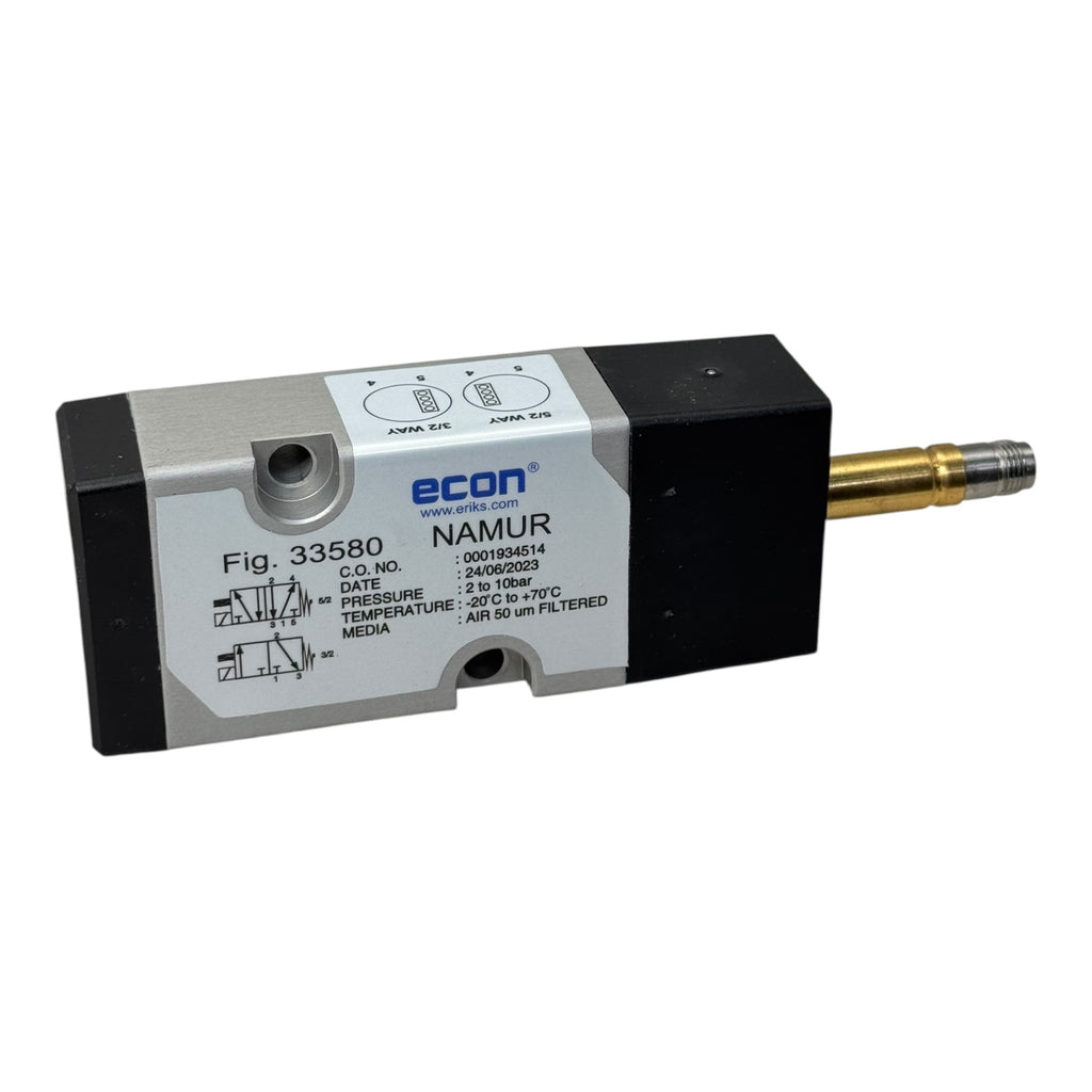 Econ Magnetventil 33580 Namur 3/2 5/2 Wege 24V DC 2,5W Pneumatikventil IP65
