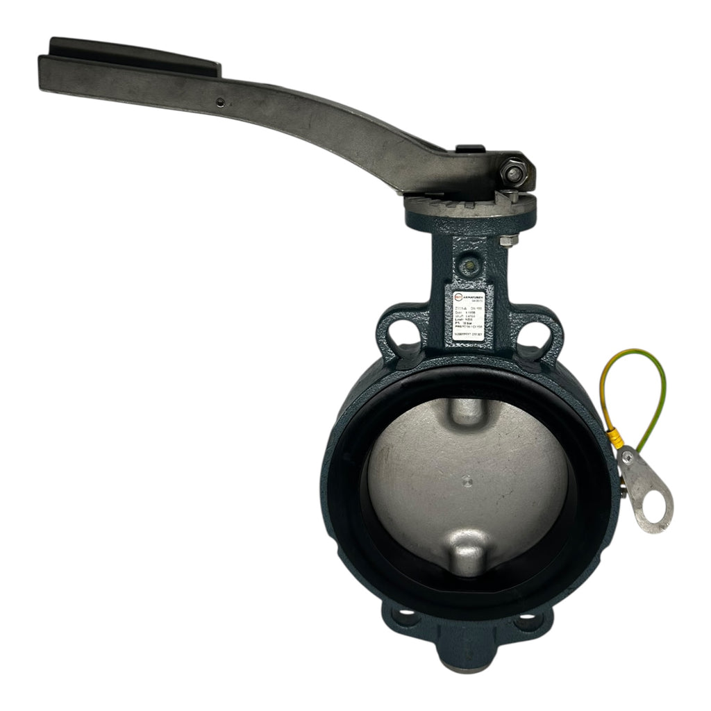 Ebro Z011-A Absperrklappe DN150 PN10 NBR Edelstahl 1.4408/1.4104 Handhebel
