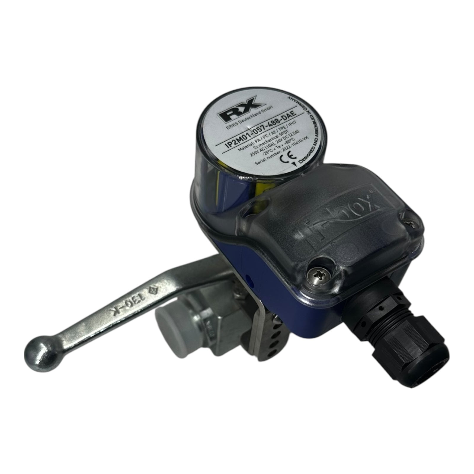 Böhmer Kugelhahn DN16 PN400 mit RX Stellungsanzeige IP67 250V AC/DC Neu