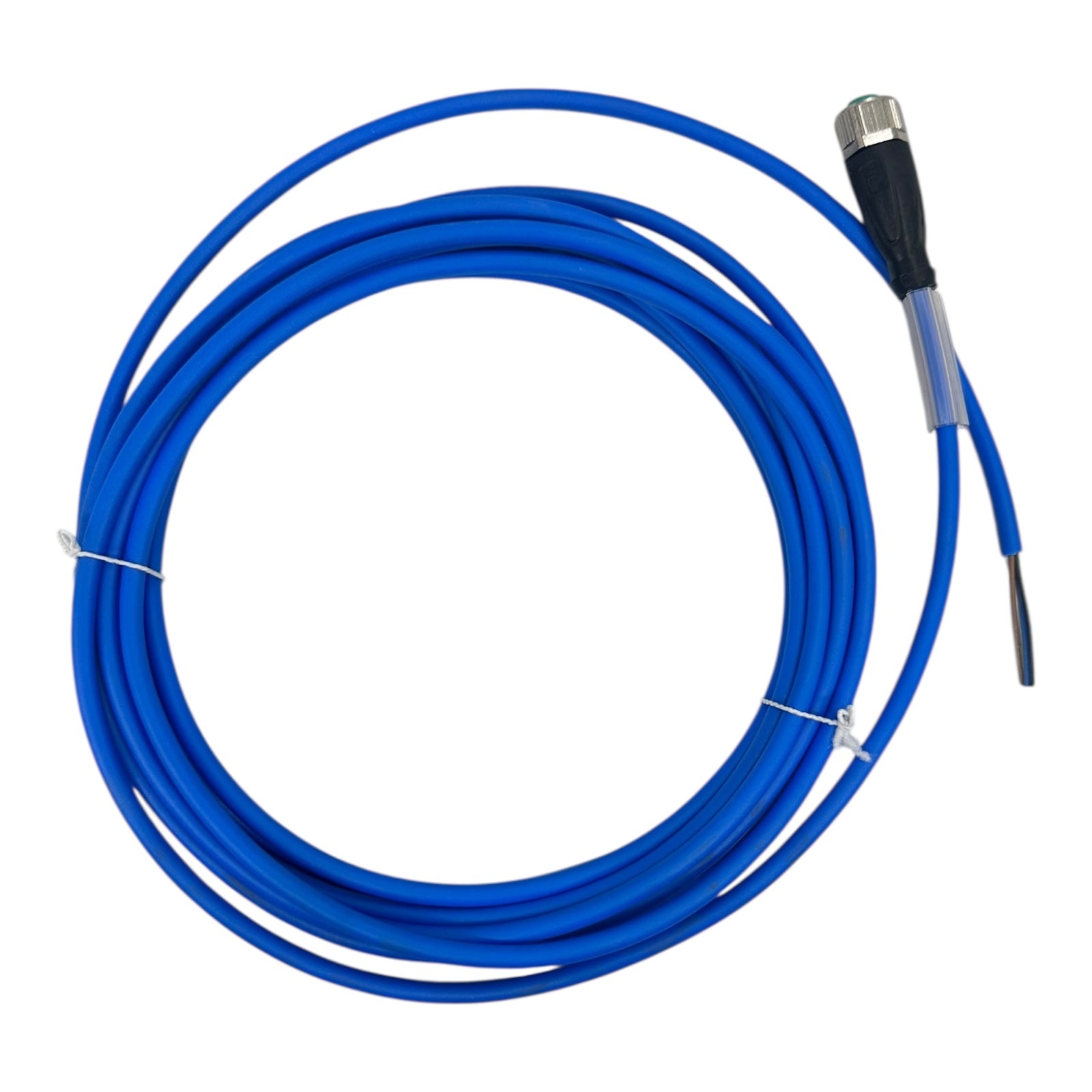 2x Pepperl+Fuchs V1-G-N4-5M-PUR Anschlusskabel M12 Sensorleitung 5m blau neu