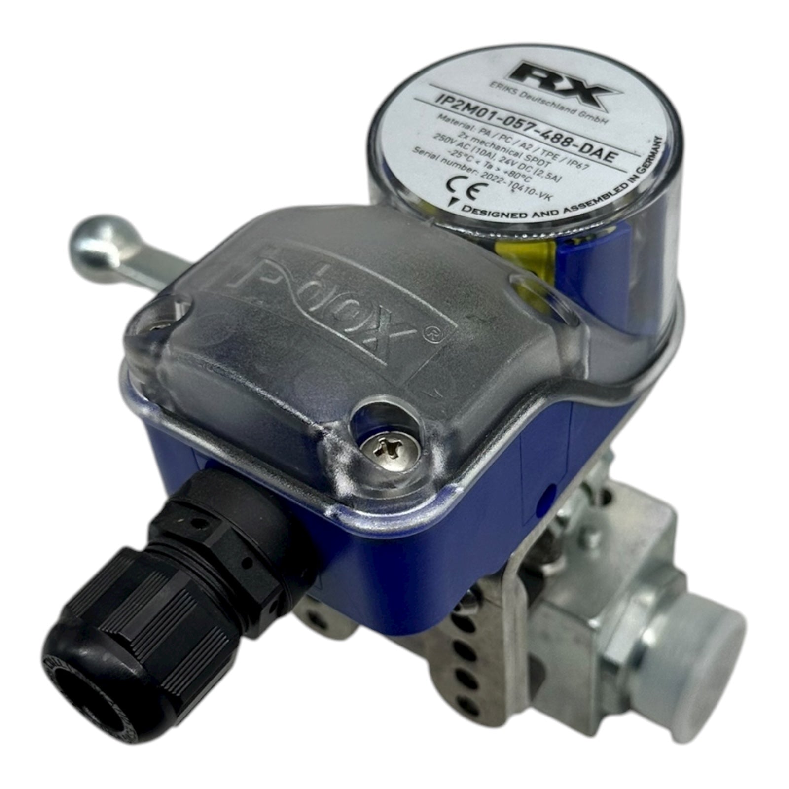 Böhmer Kugelhahn DN16 PN400 S355J2C-C mit RX IP2M01 Stellungsanzeige neu