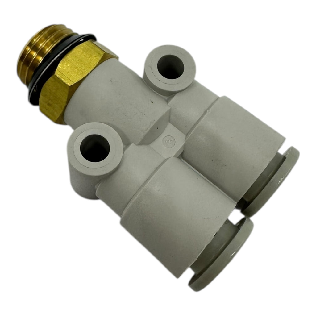 10x SMC KQ2U08-U02A Pneumatik Verteiler 8 mm Push-In auf G1/4 Messinggewinde