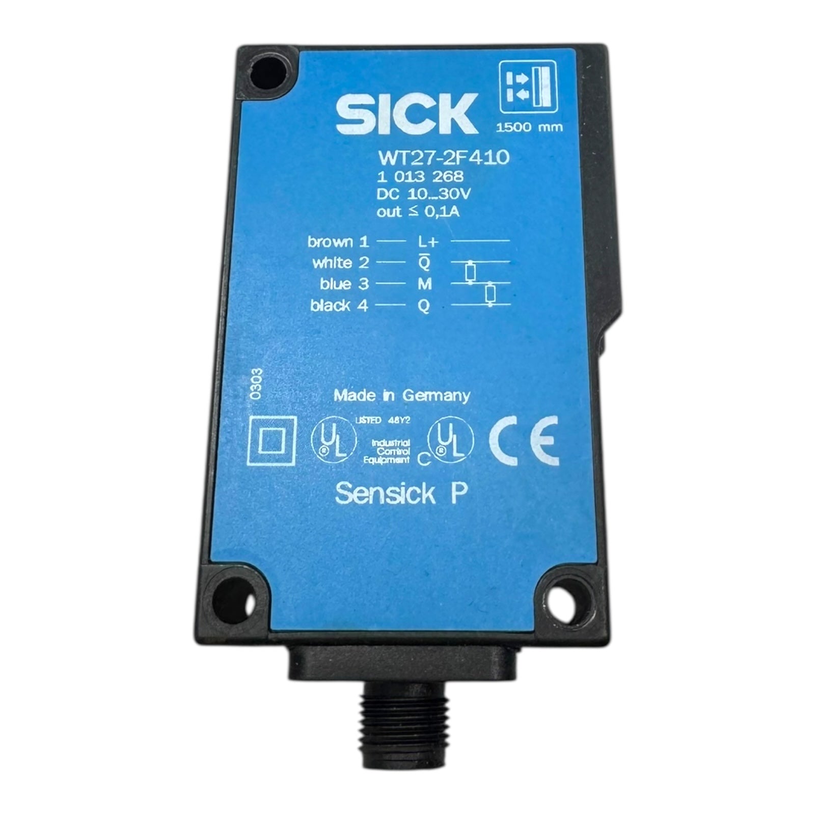 SICK WT27-2F410 1013268 Lichttaster Reflexionssensor 1500mm Sensor 25mA 30VDC
