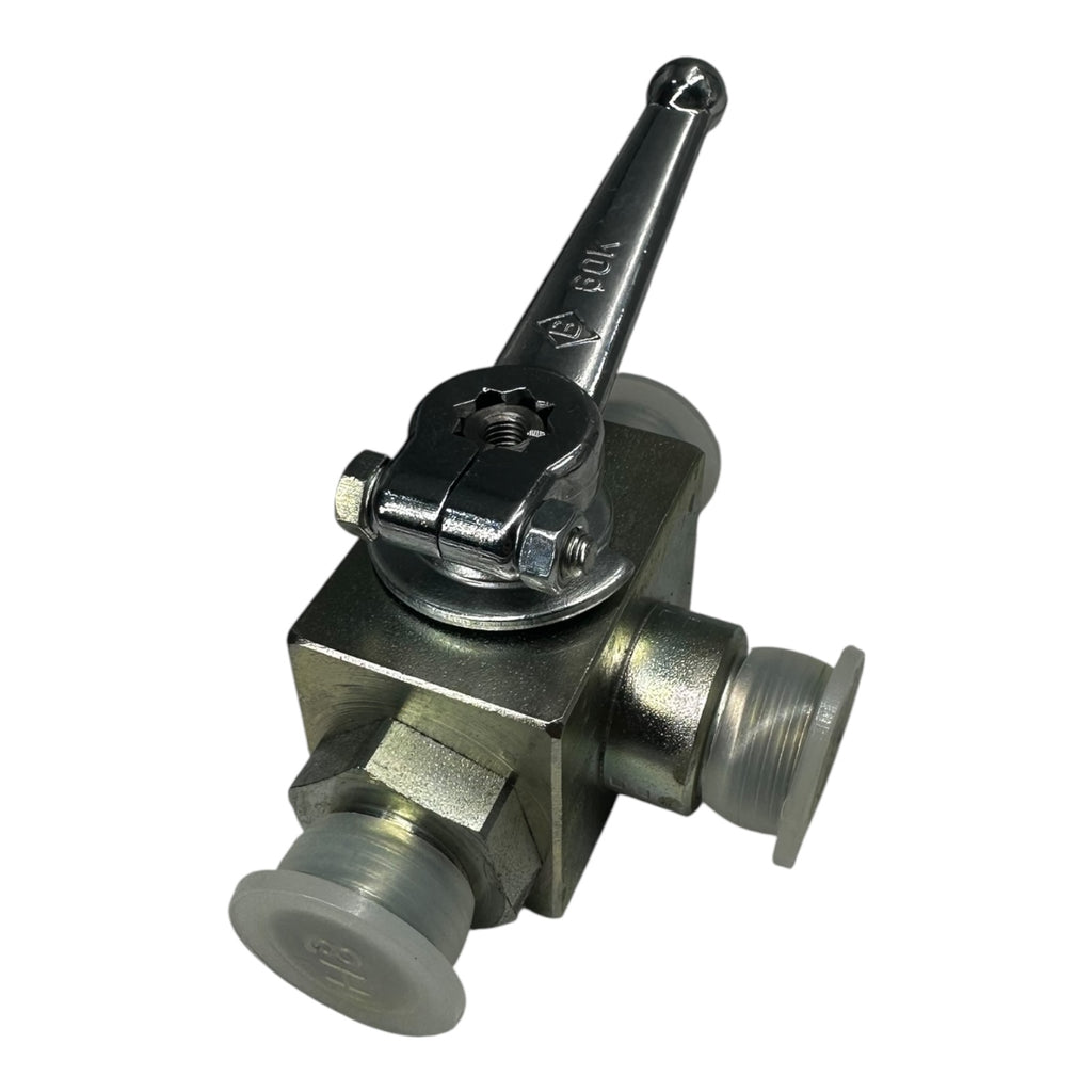 Böhmer Kugelhahn DN10 PN25 3-Wege Ventil Edelstahl PTFE Dichtung